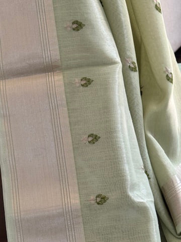 Tissue Silk with Embroidery