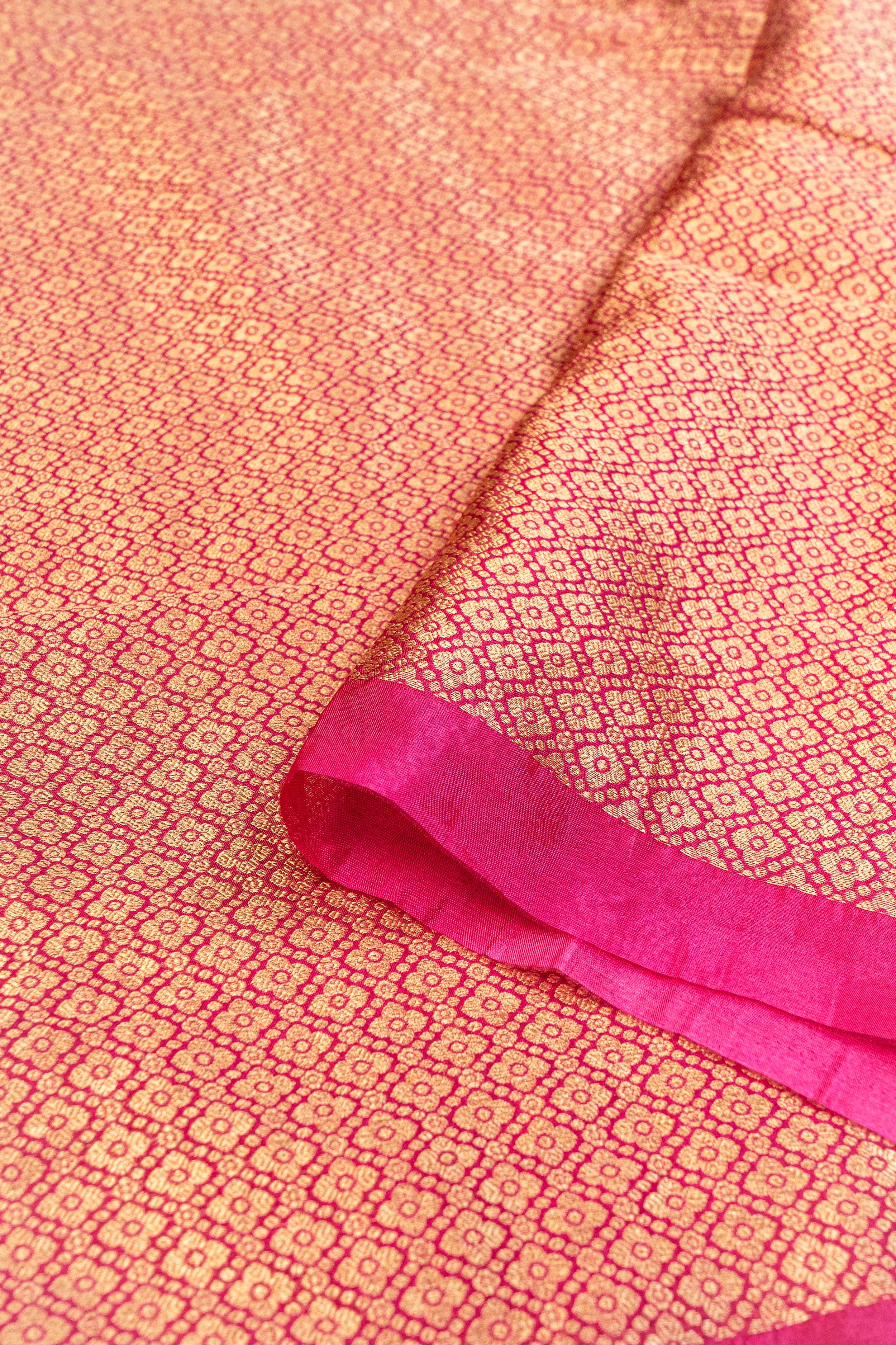 Banarasi Tissue Circle Dye Saree - multicolor