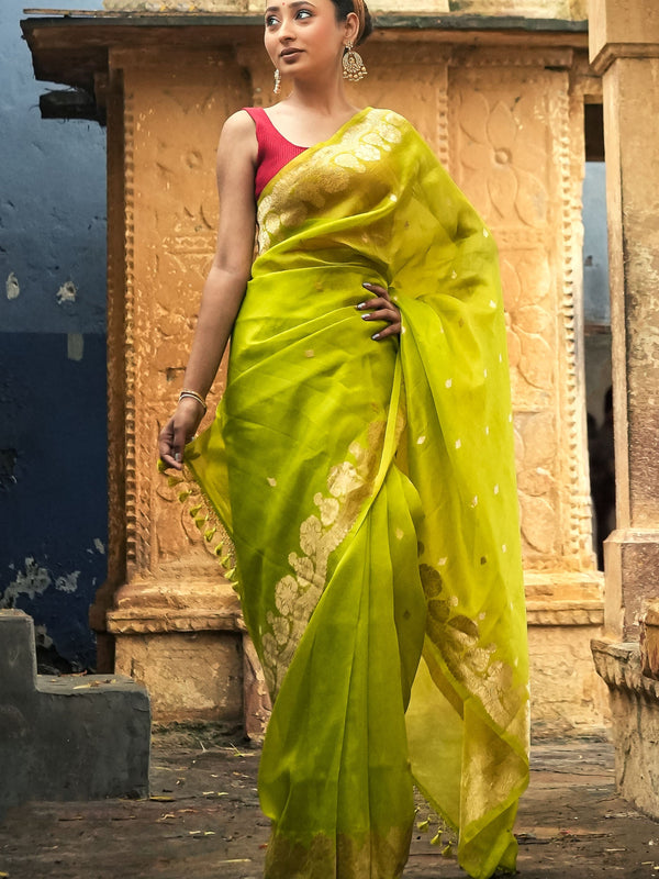 Banarasi Kora Organza Silk Saree