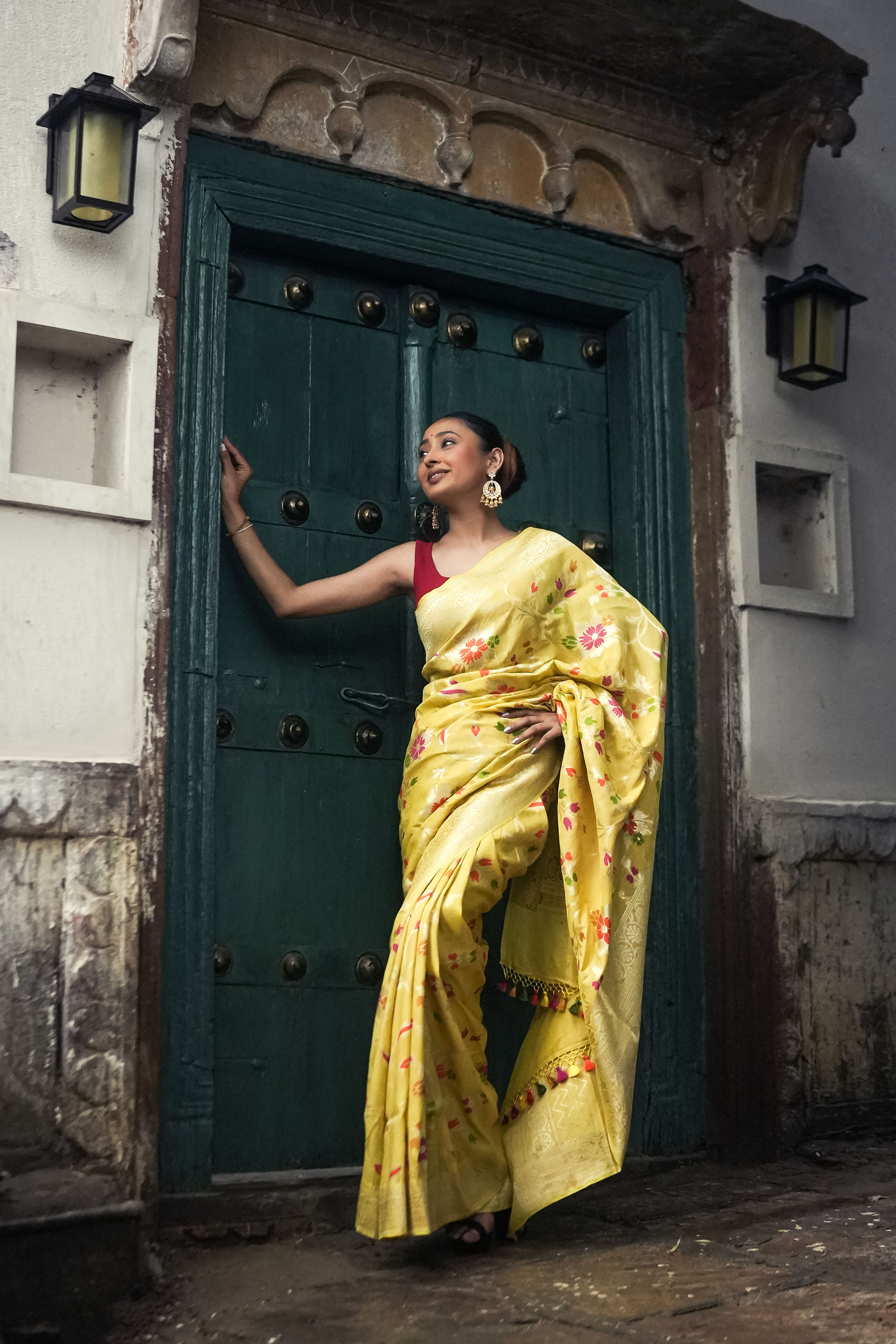 Banarasi Tussar Georgette Saree