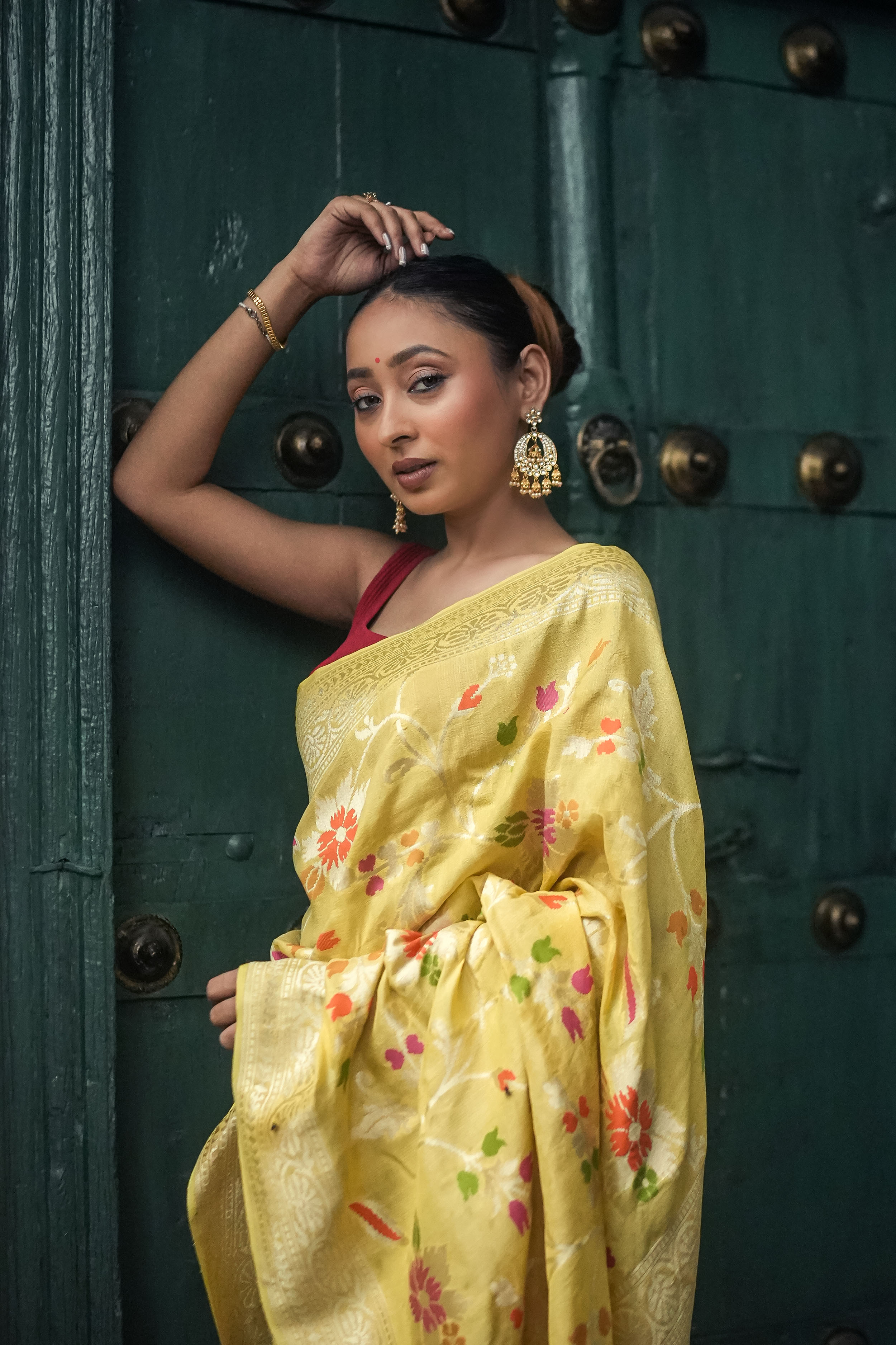 Banarasi Tussar Georgette Saree
