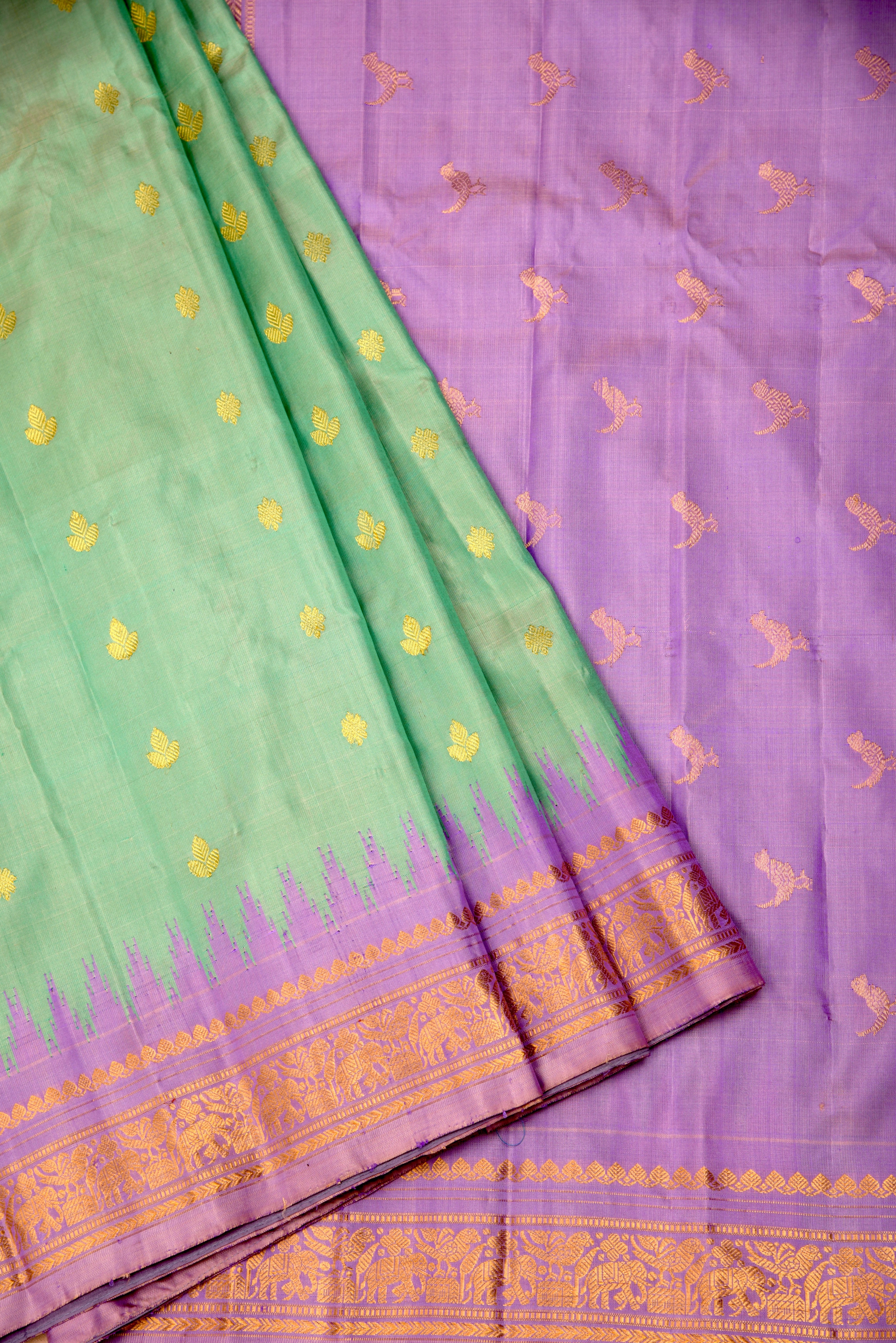 Kuttu Gadwal Pure Silk Handloom Saree