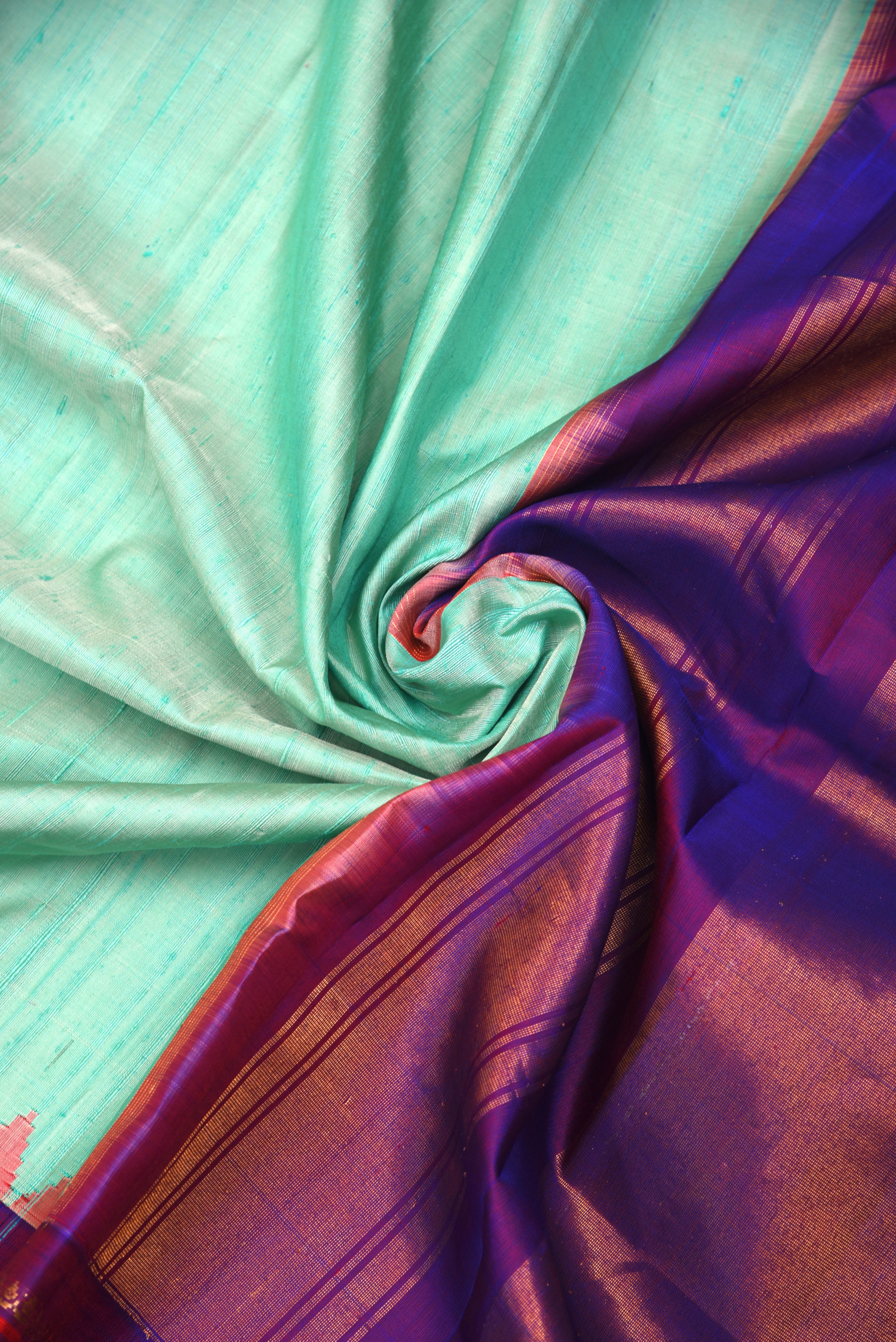 Kuttu Gadwal Silk Handloom Saree