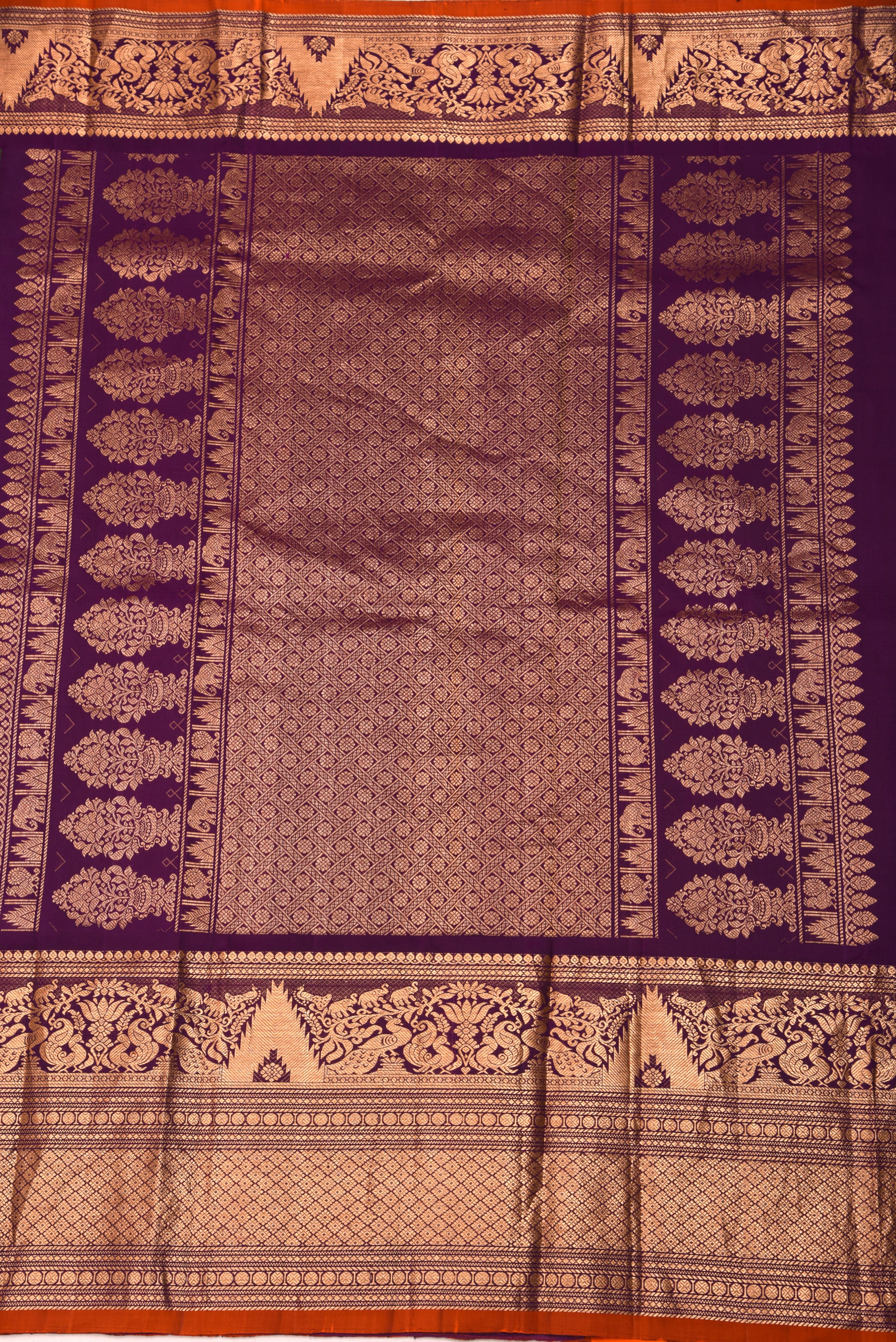 Kuttu Gadwal Pure Silk Handloom Saree