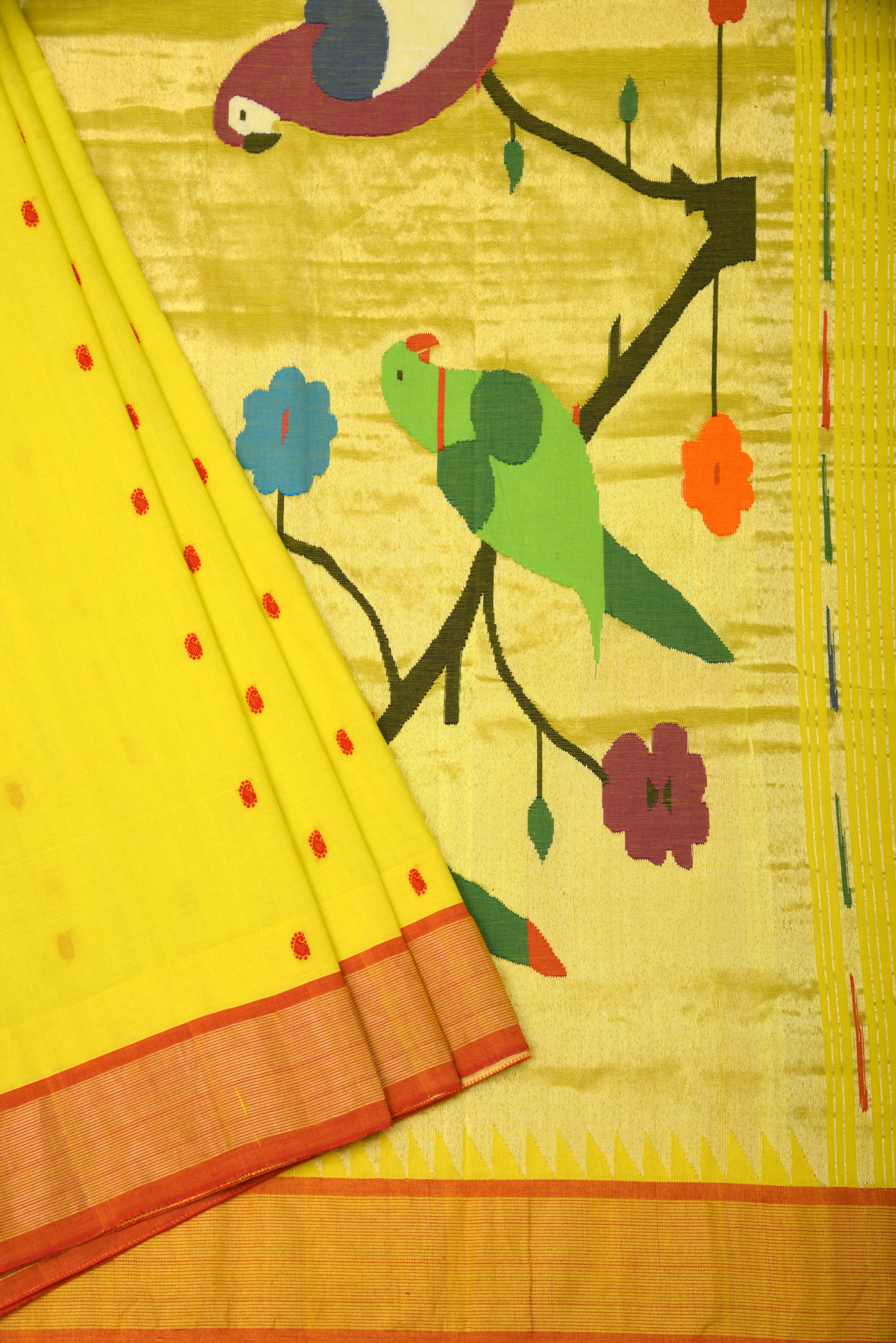 Paithani Cotton handloom saree