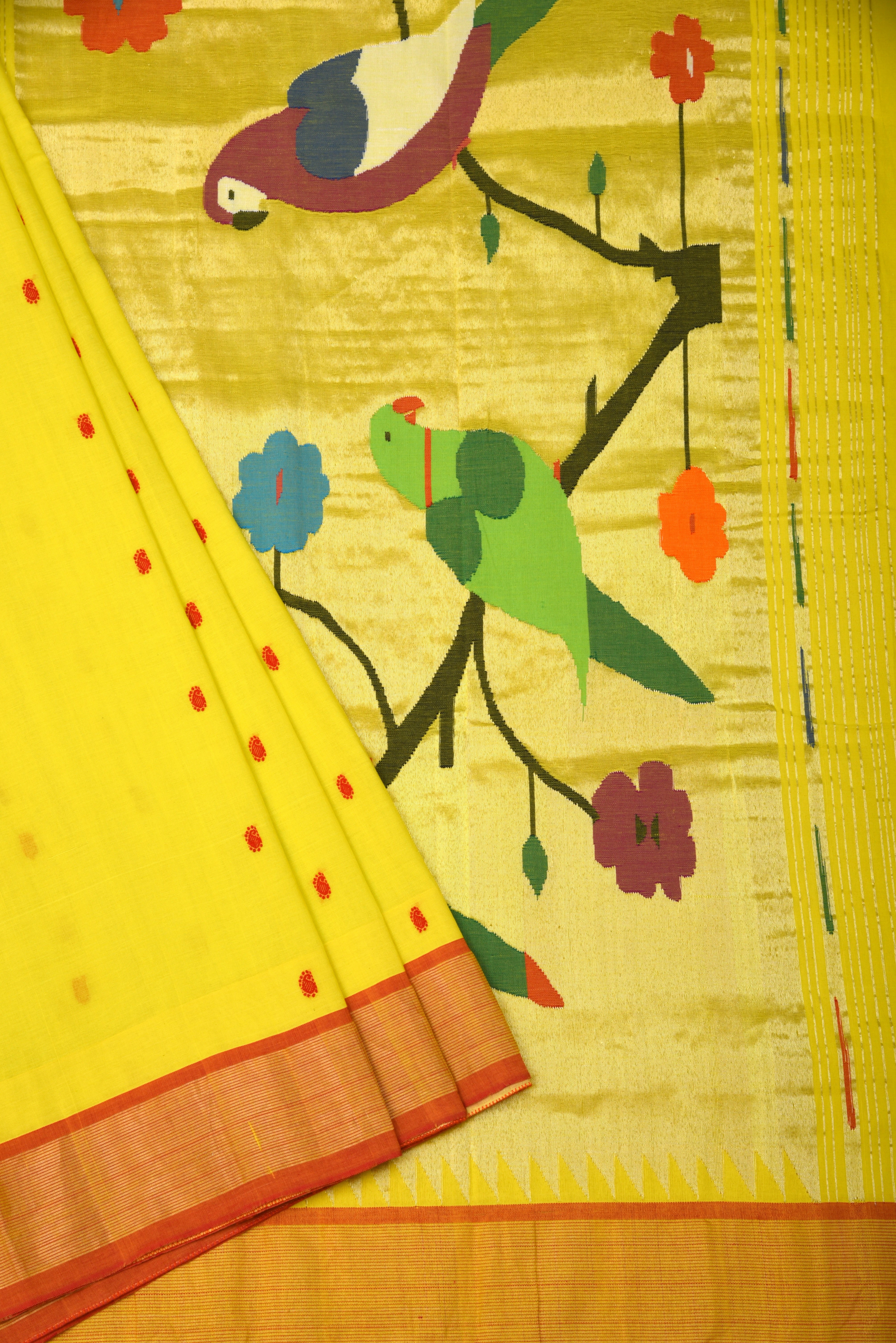 Paithani Cotton handloom saree