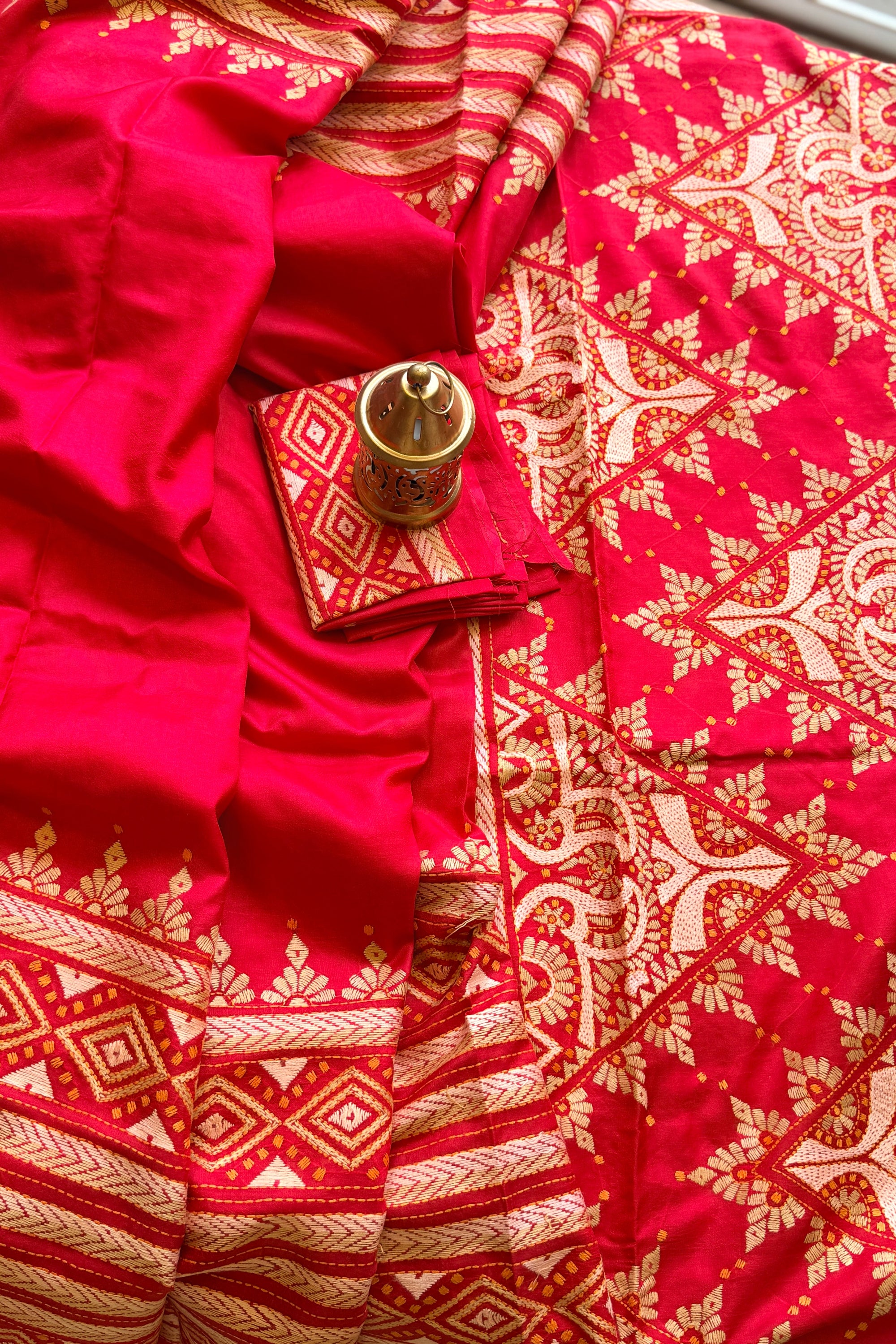 Kantha Stitch Saree