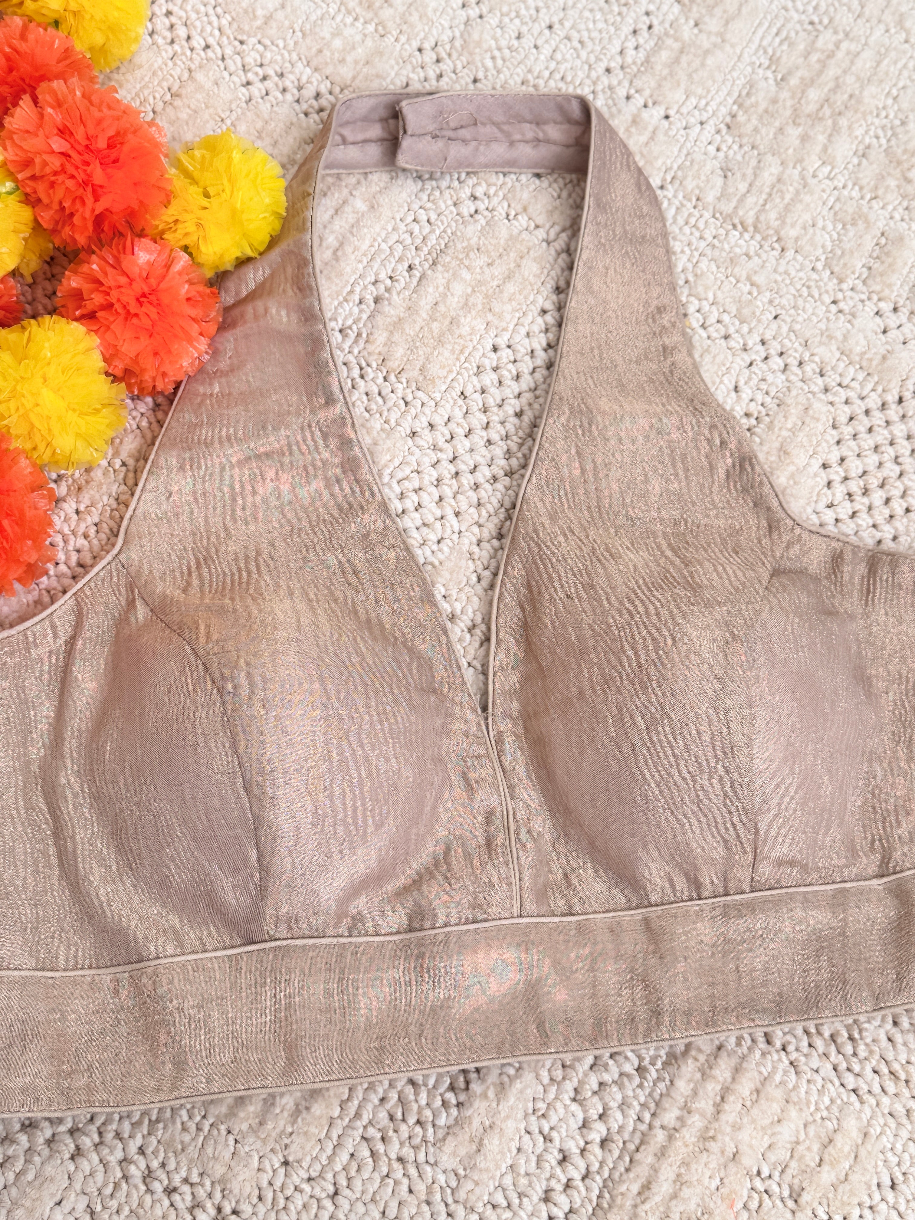 Halter Readymade Padded Blouse