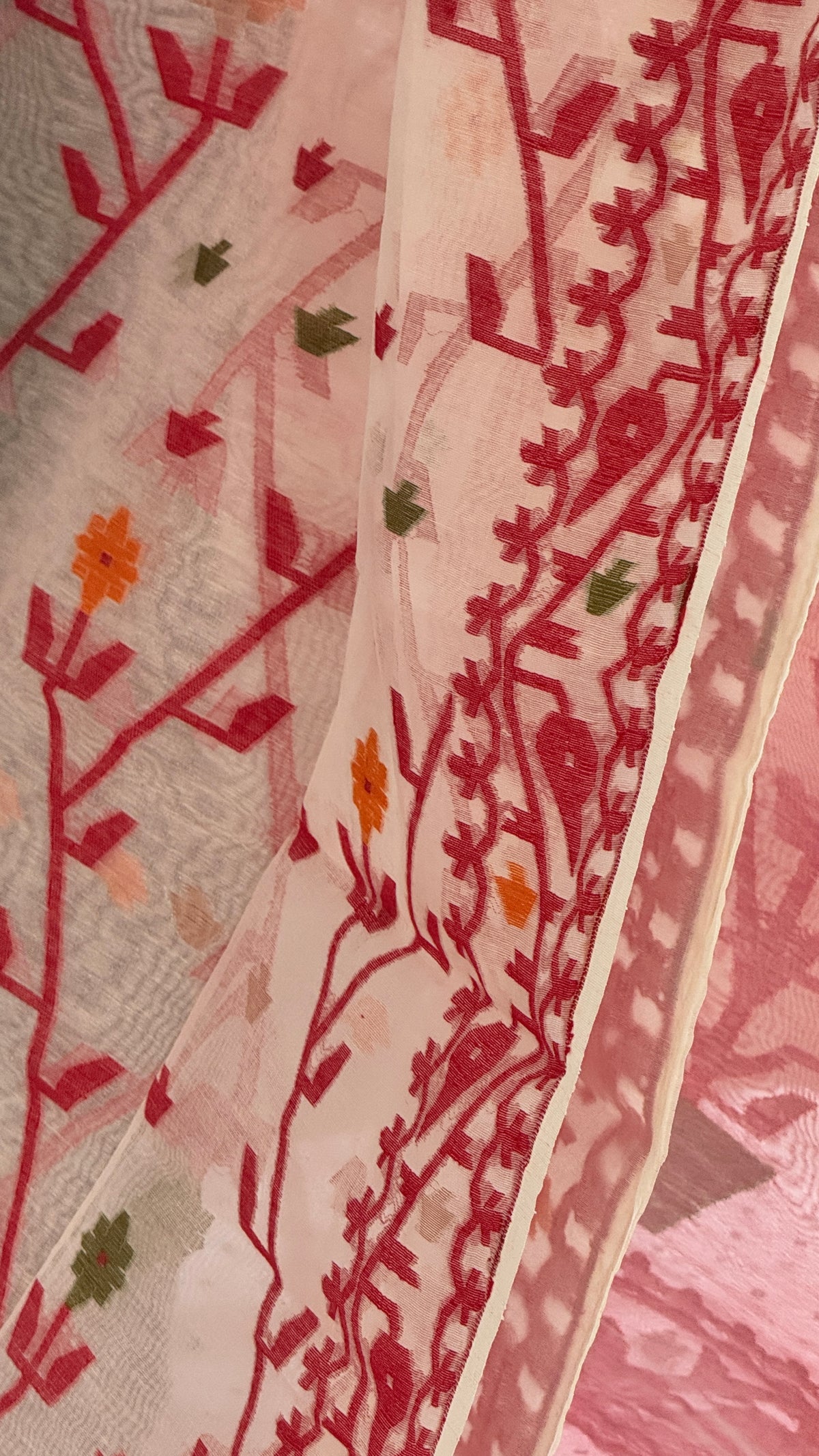 Jamdani Muslin Saree