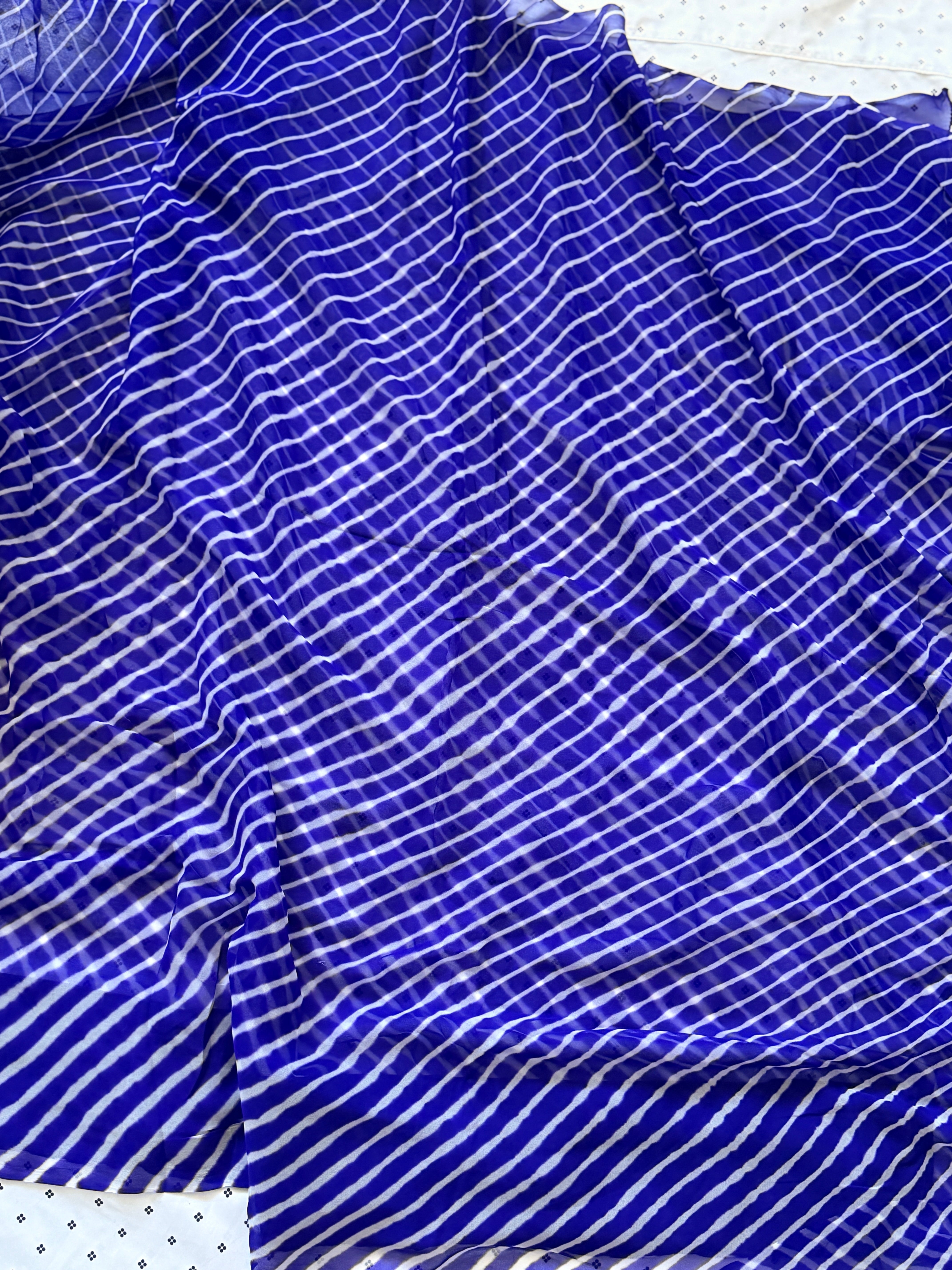 Chiffon Leheriya Saree