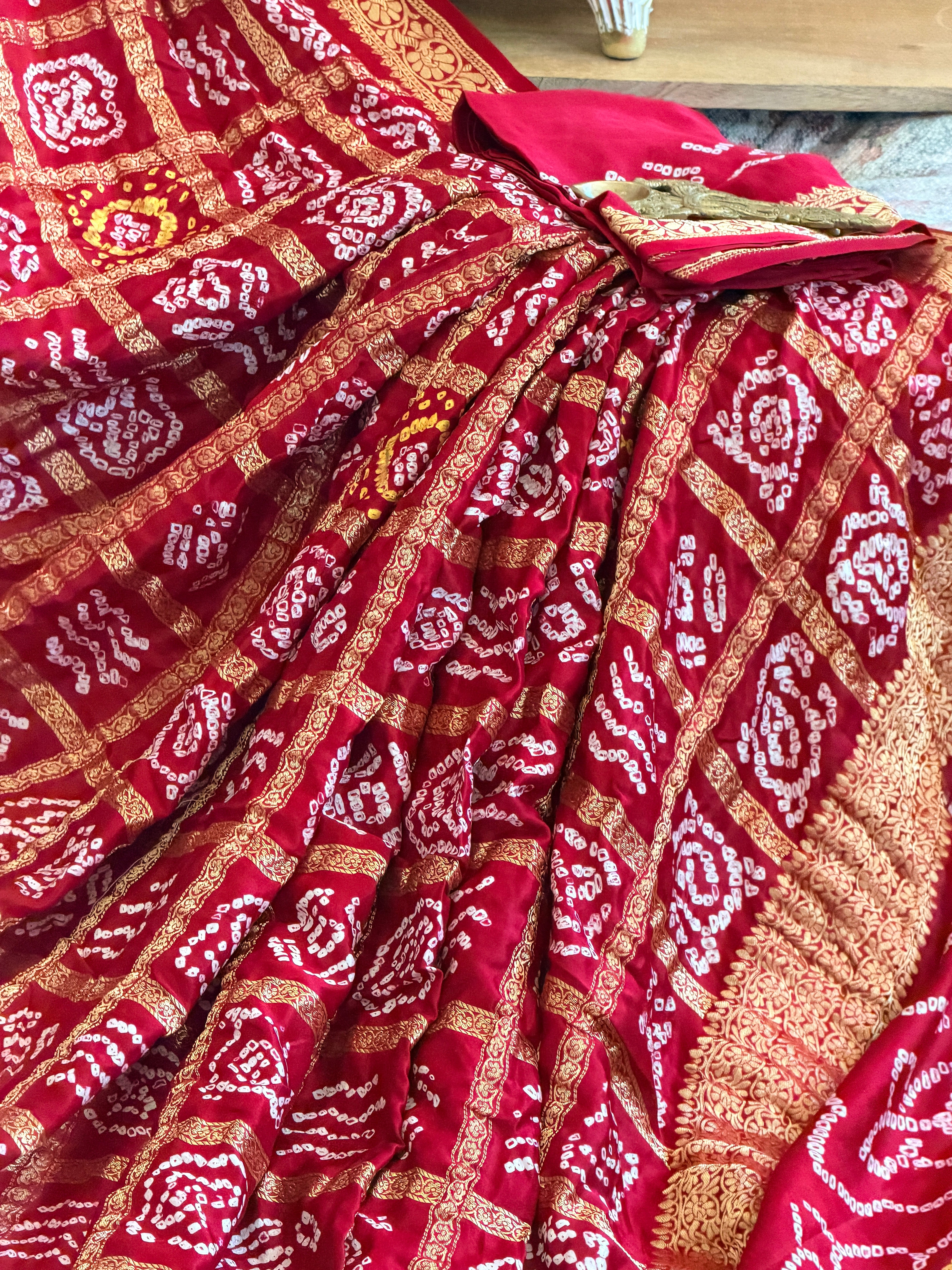 Bandhani Nakshi Gharchola Saree