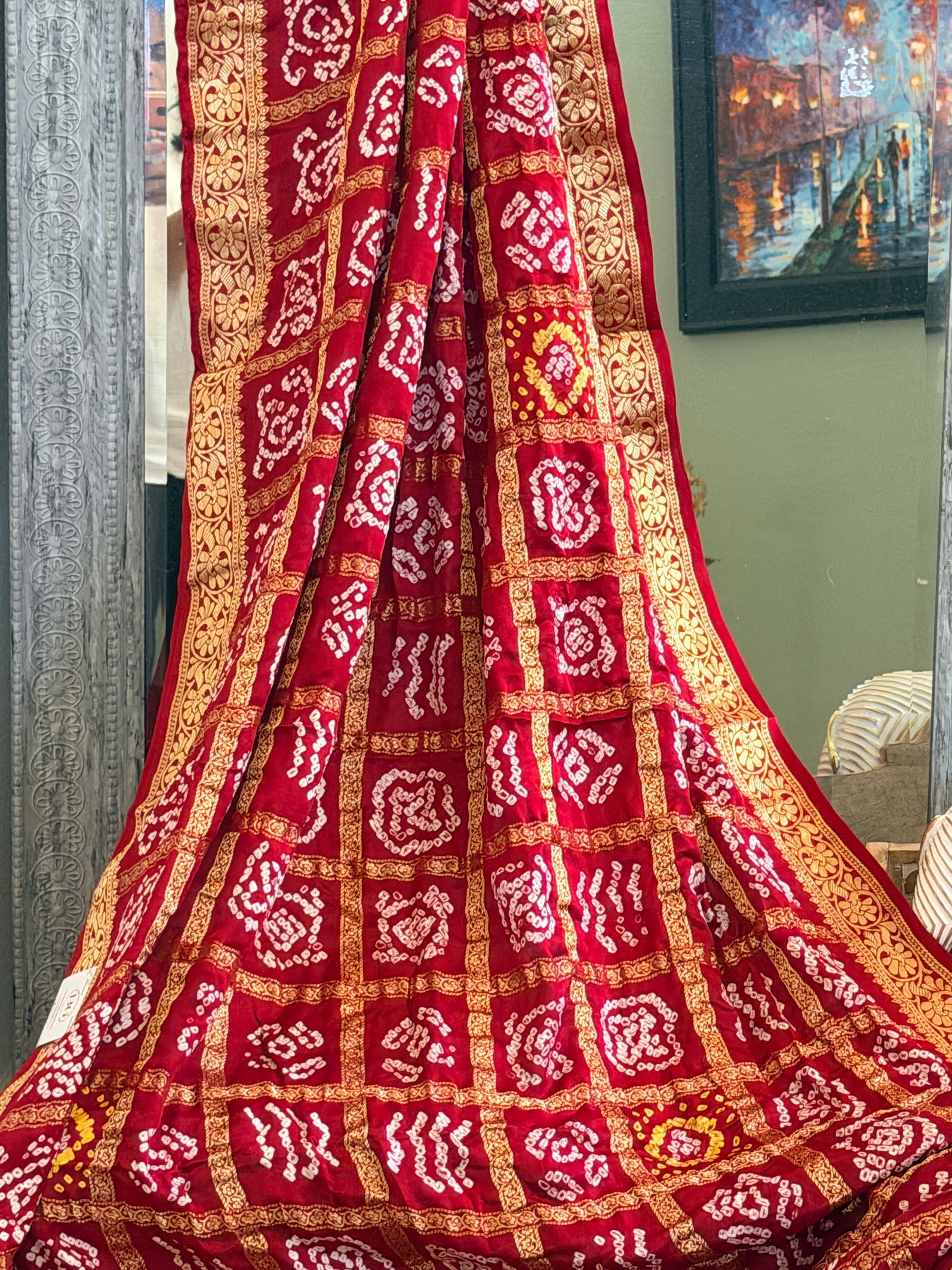 Bandhani Nakshi Gharchola Saree
