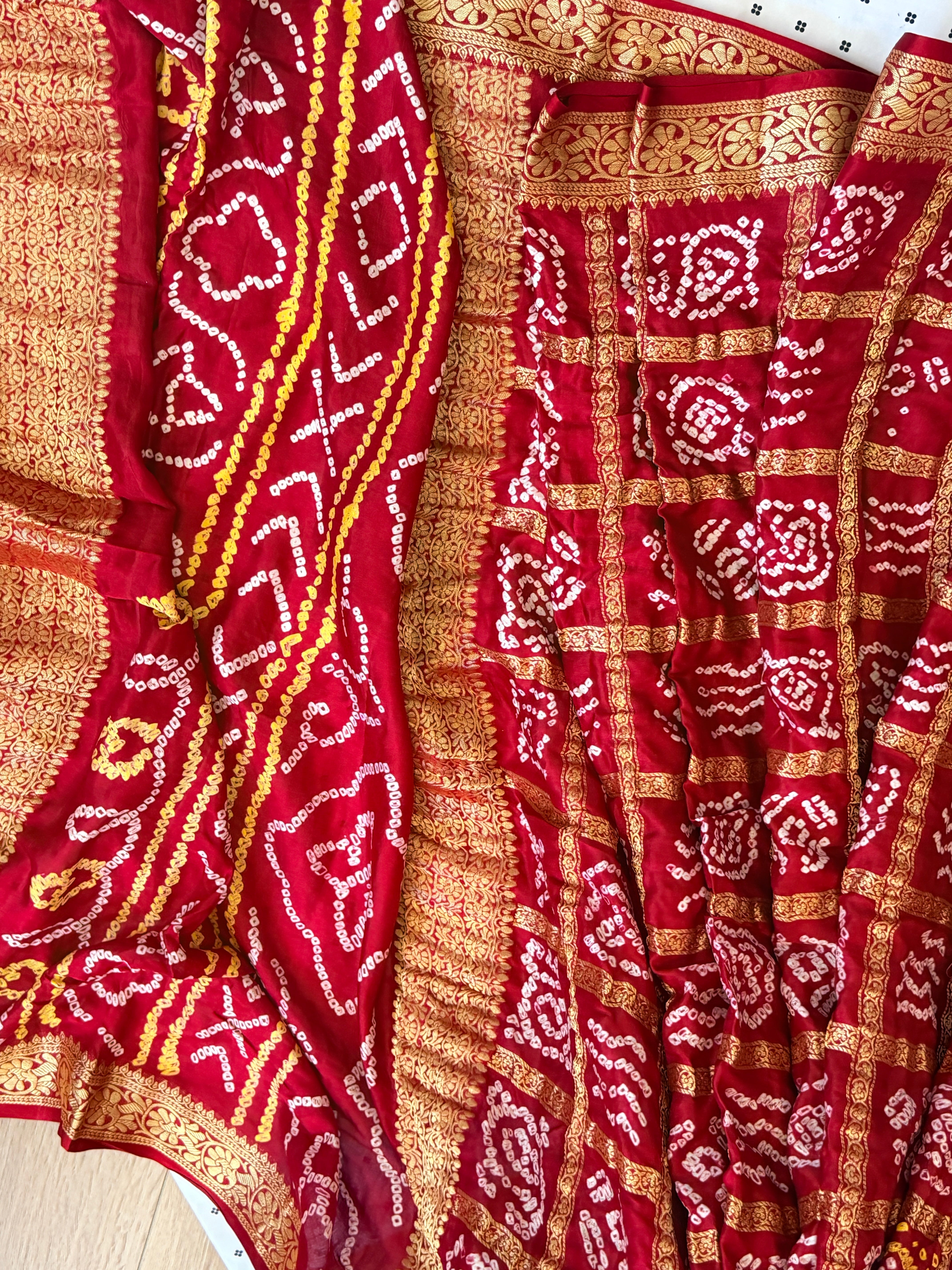 Bandhani Nakshi Gharchola Saree