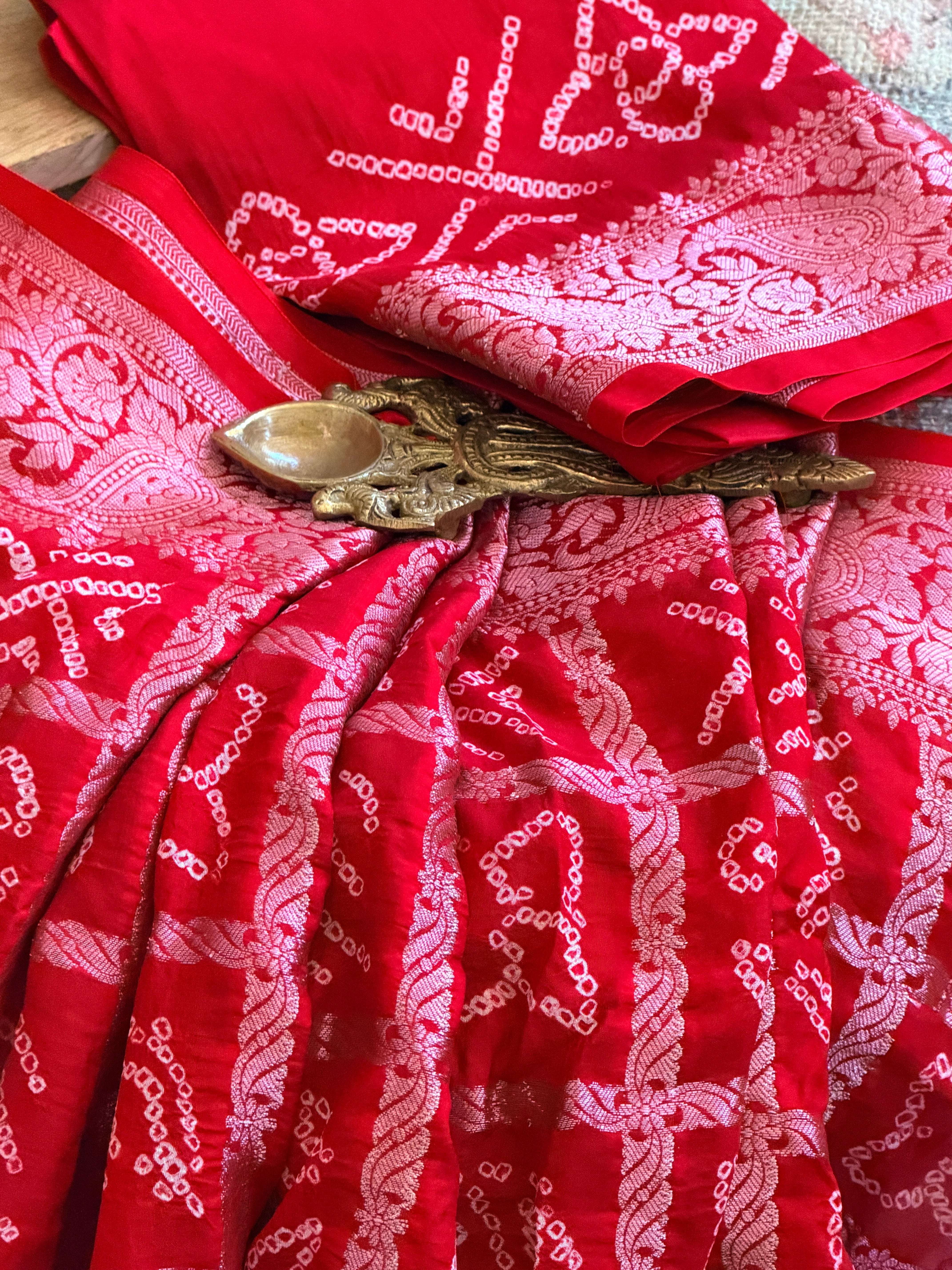 Bandhani Nakshi Gharchola Saree