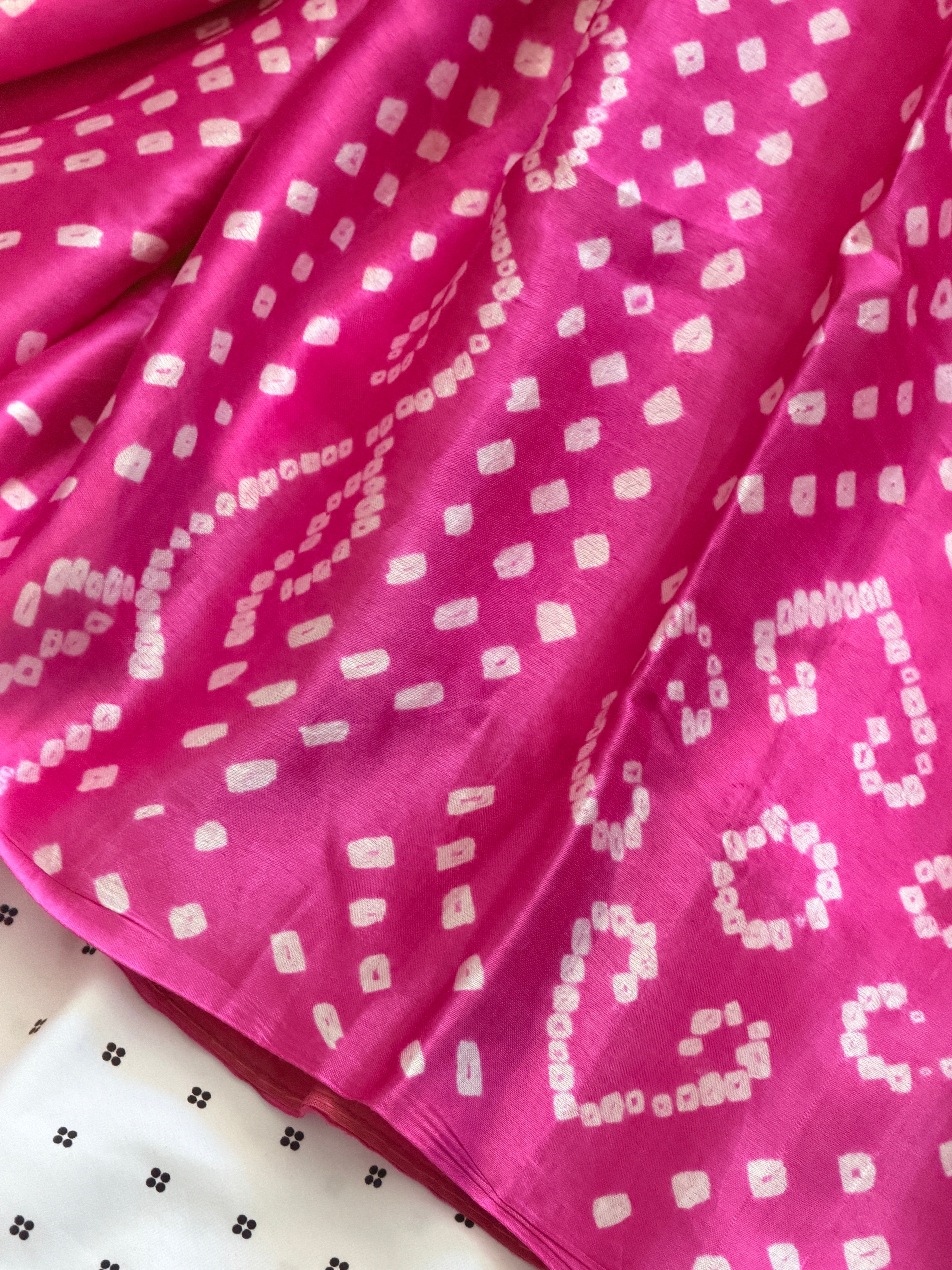 Bandhani Modal Silk Saree