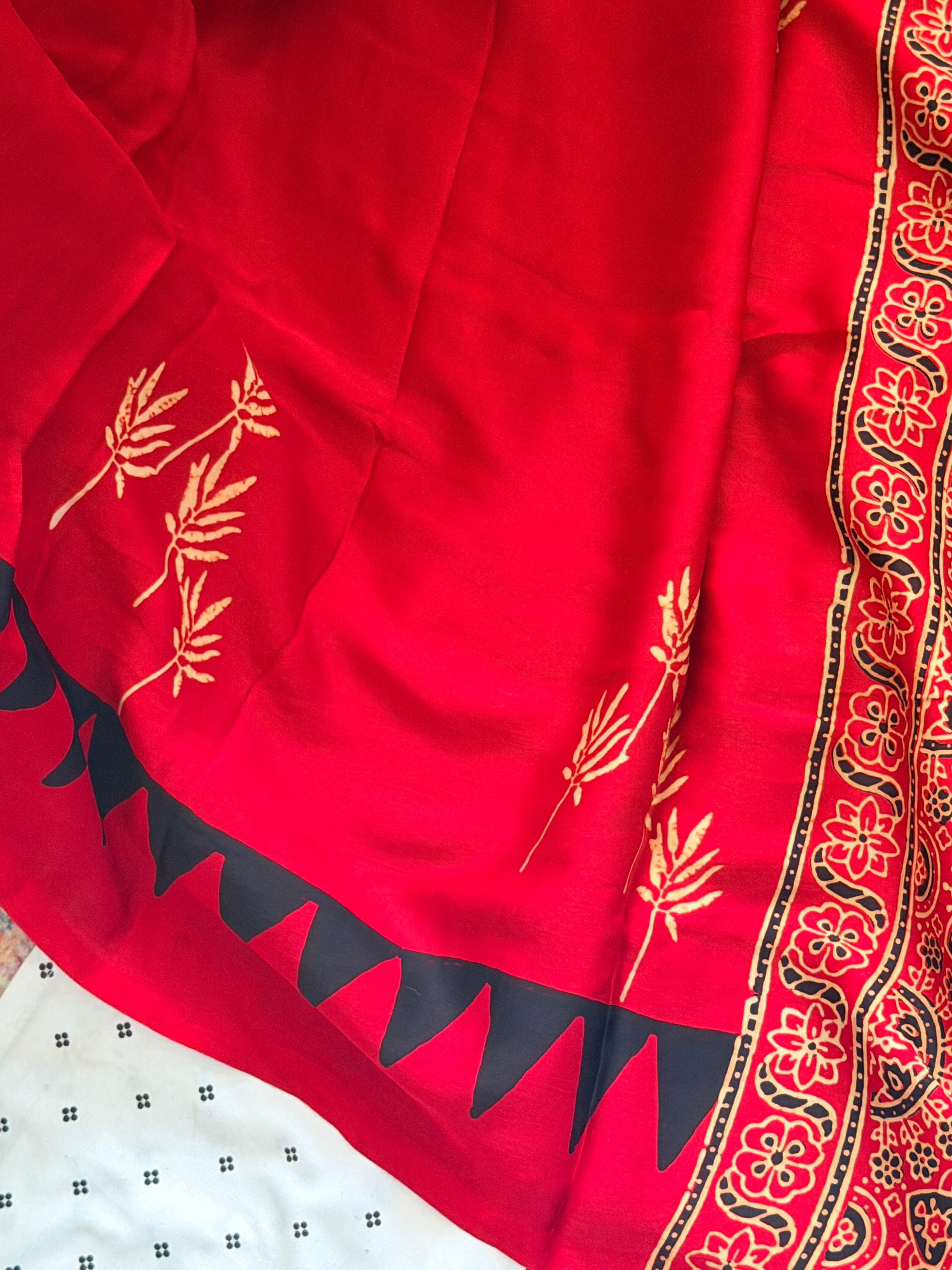 Modal Ajrak Saree