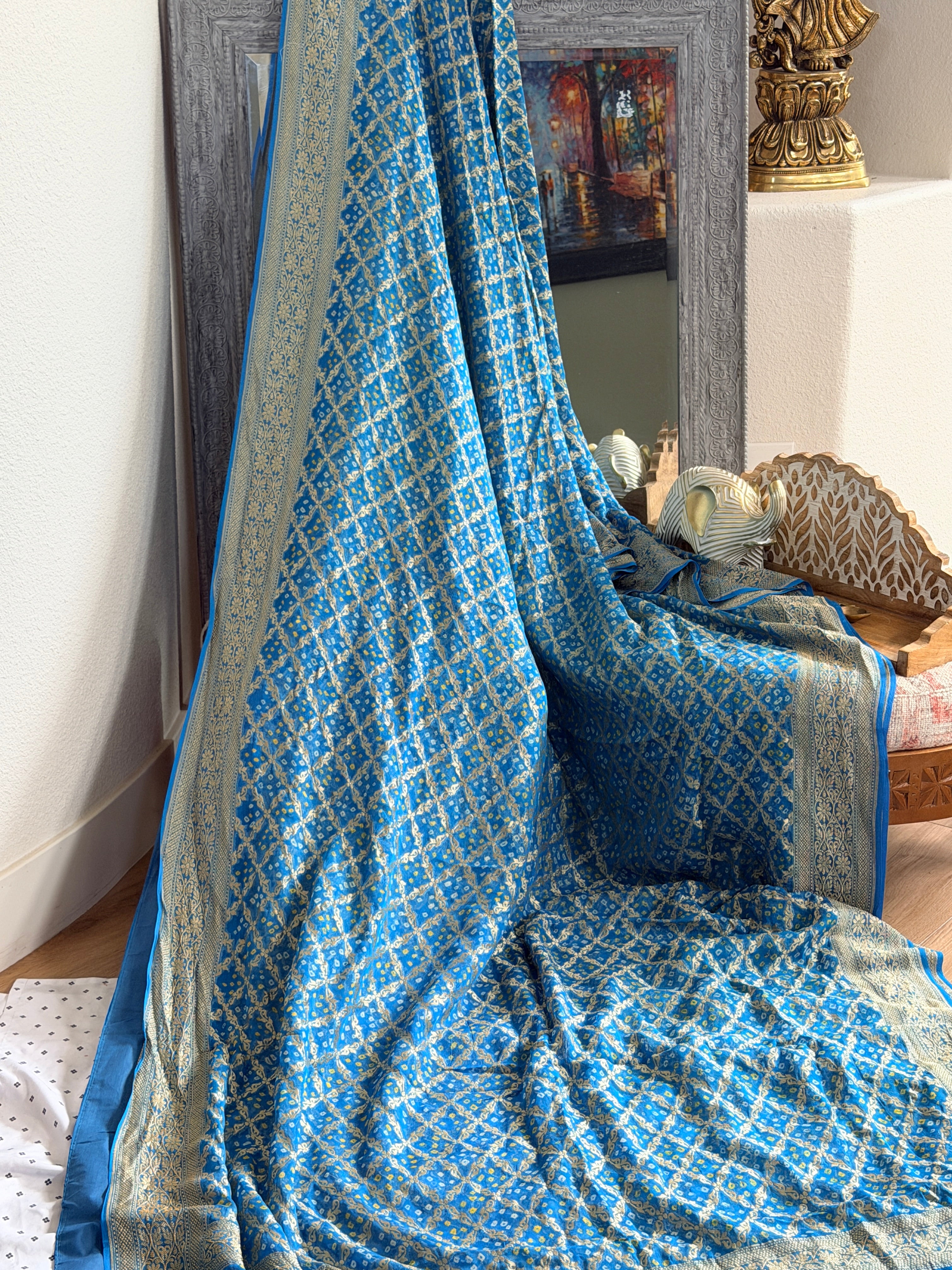 Banarasi Bandhani Saree