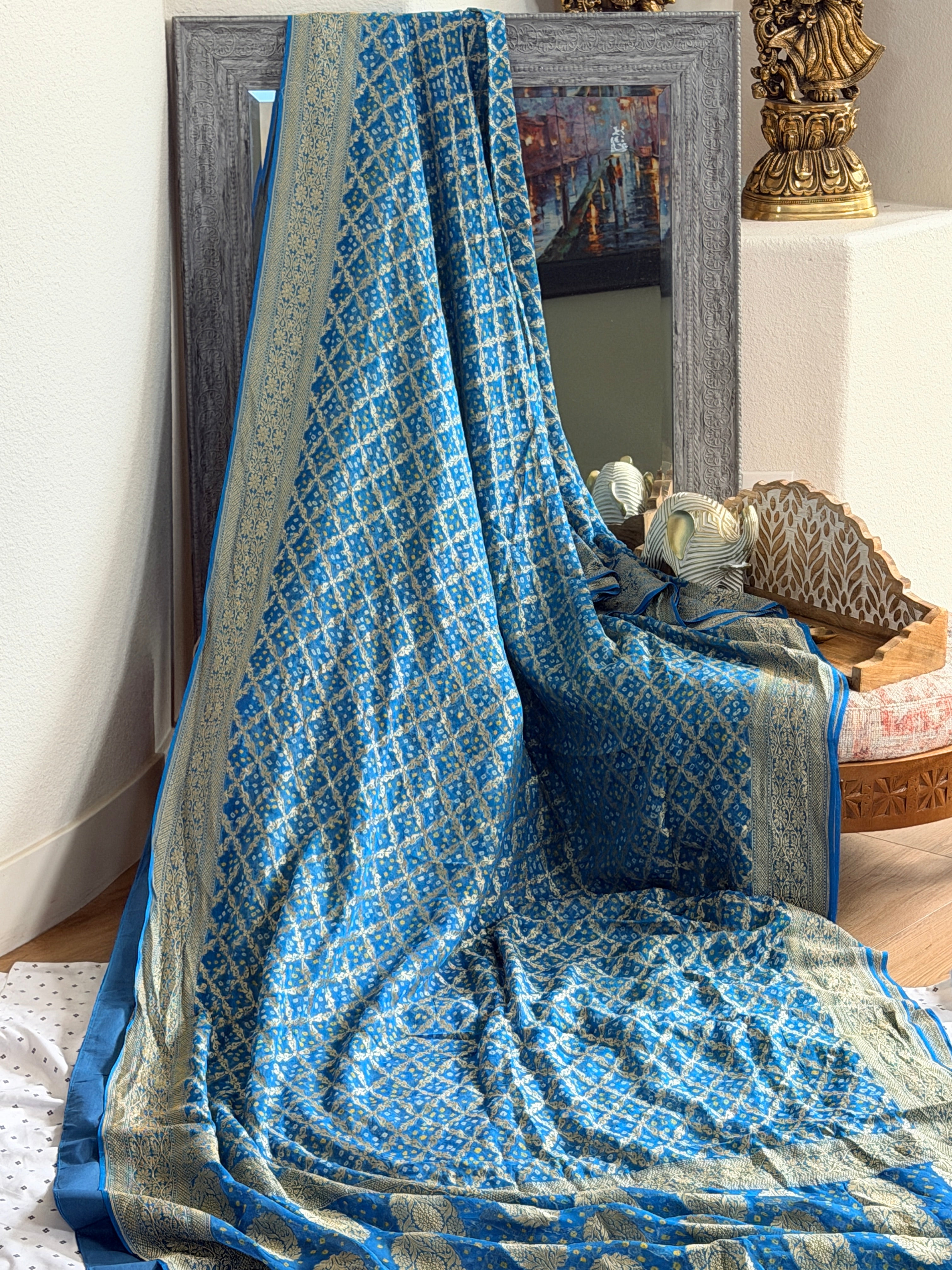 Banarasi Bandhani Saree
