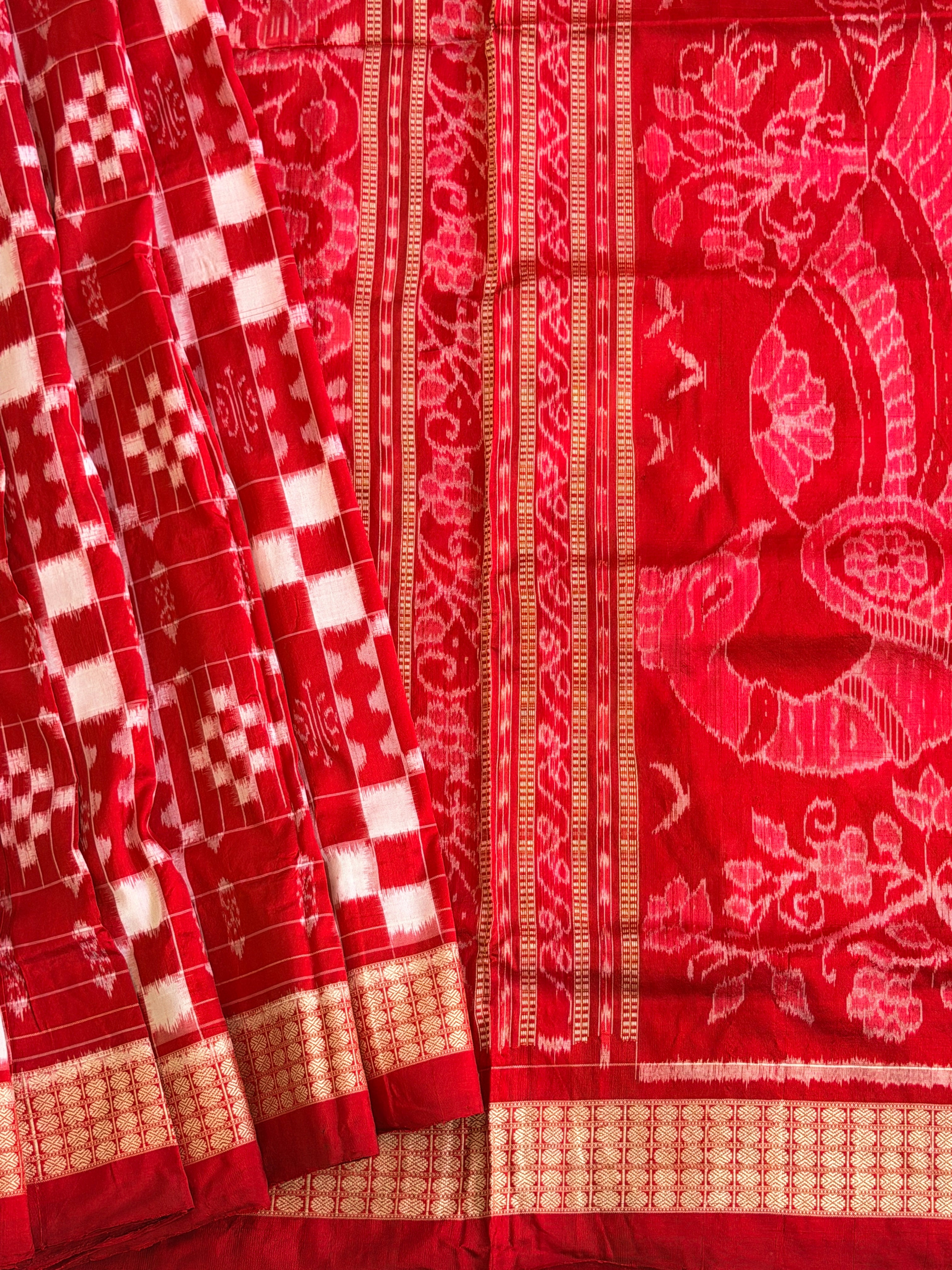 Full body pasapali pure sambalpuri saree with bp