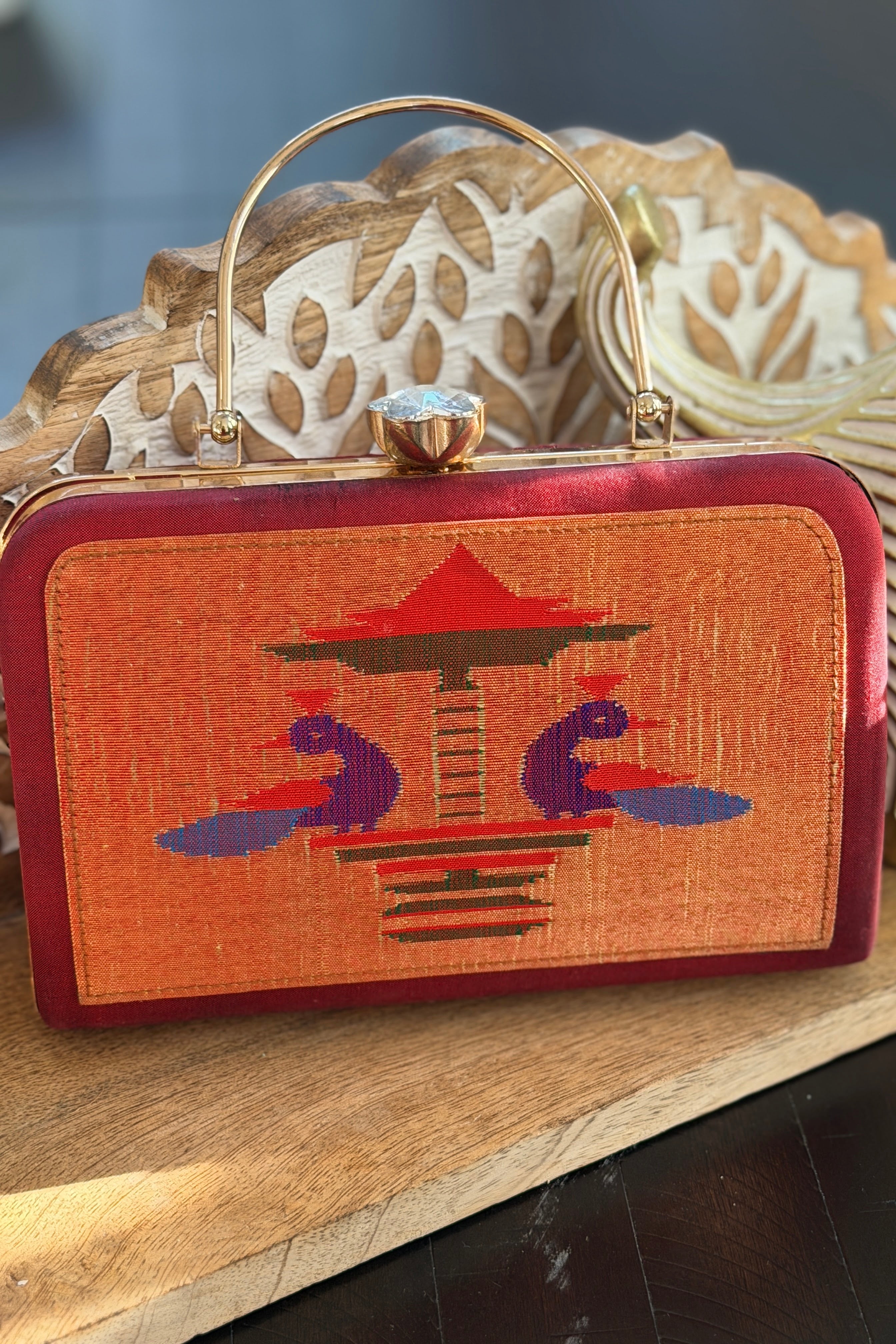 Silk Paithani Purse/Clutch