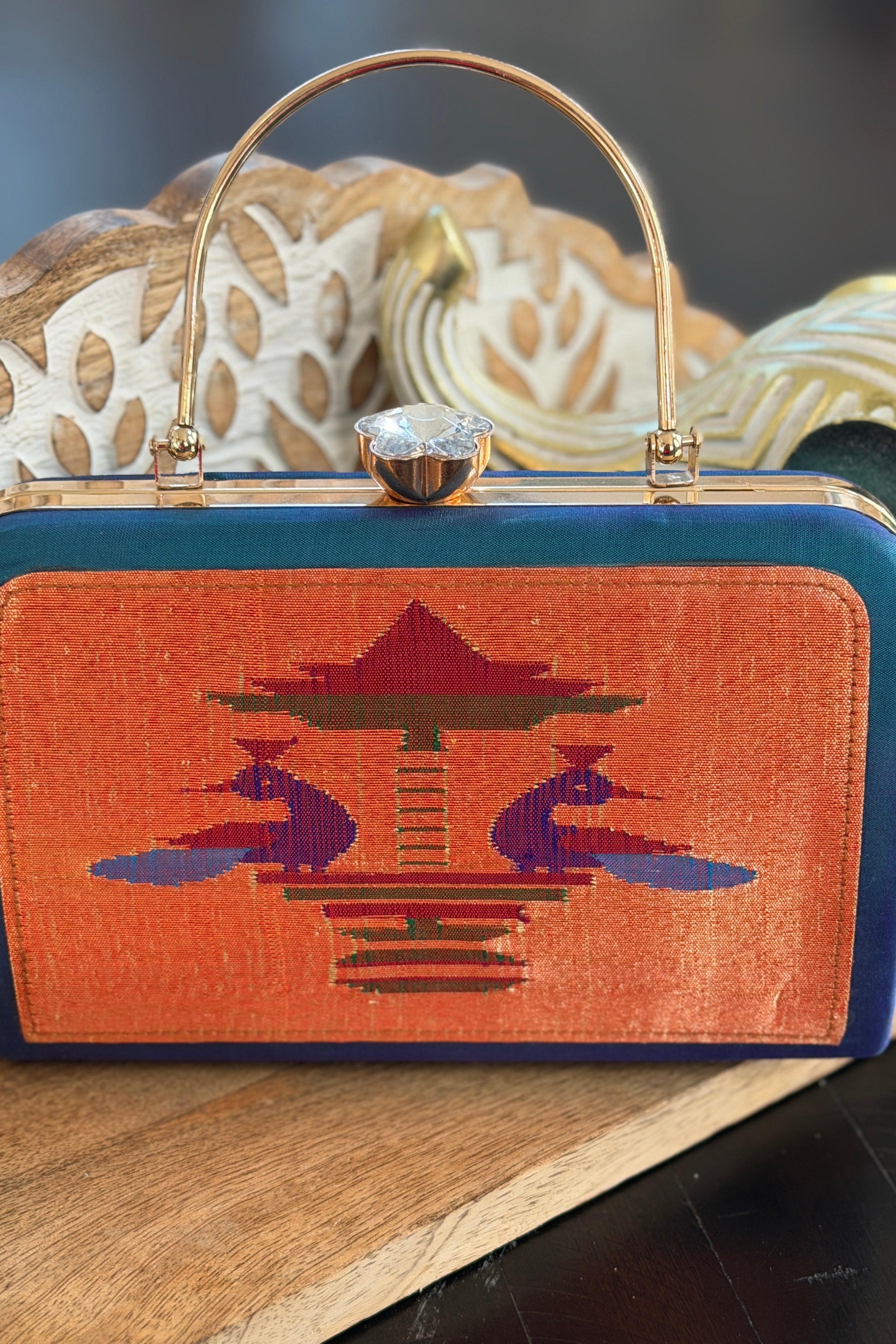 Silk Paithani Purse/Clutch