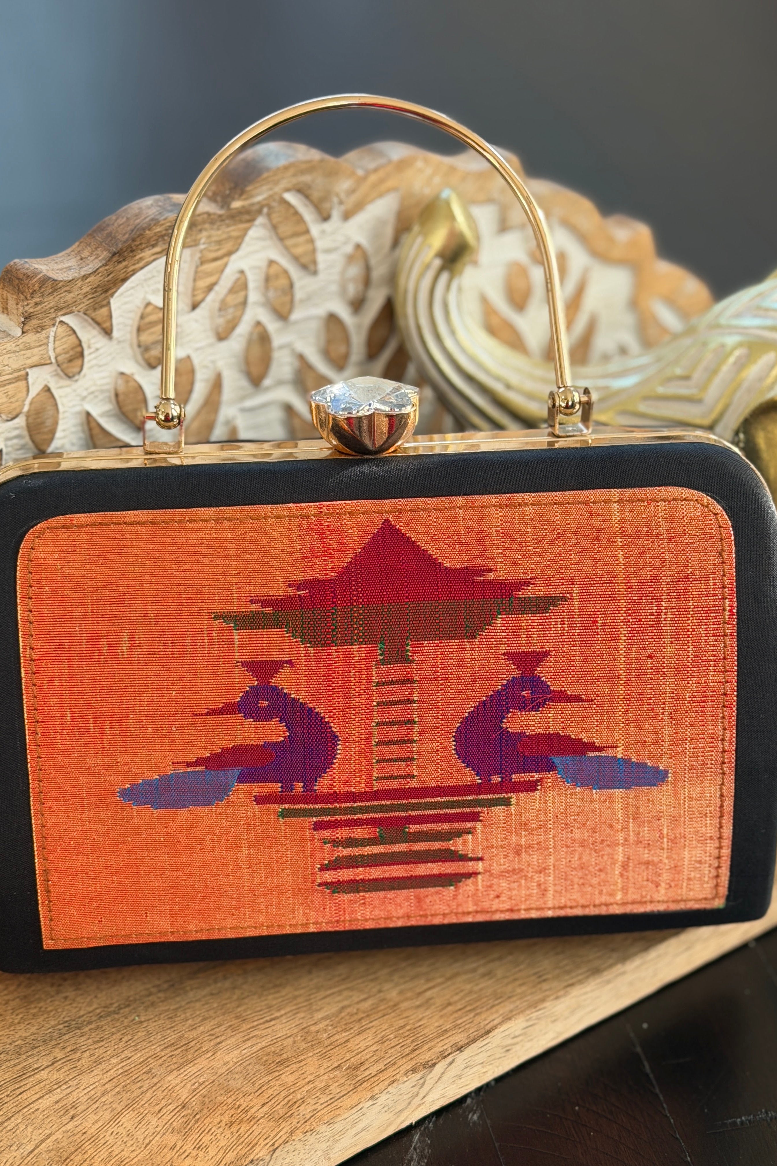 Silk Paithani Purse/Clutch