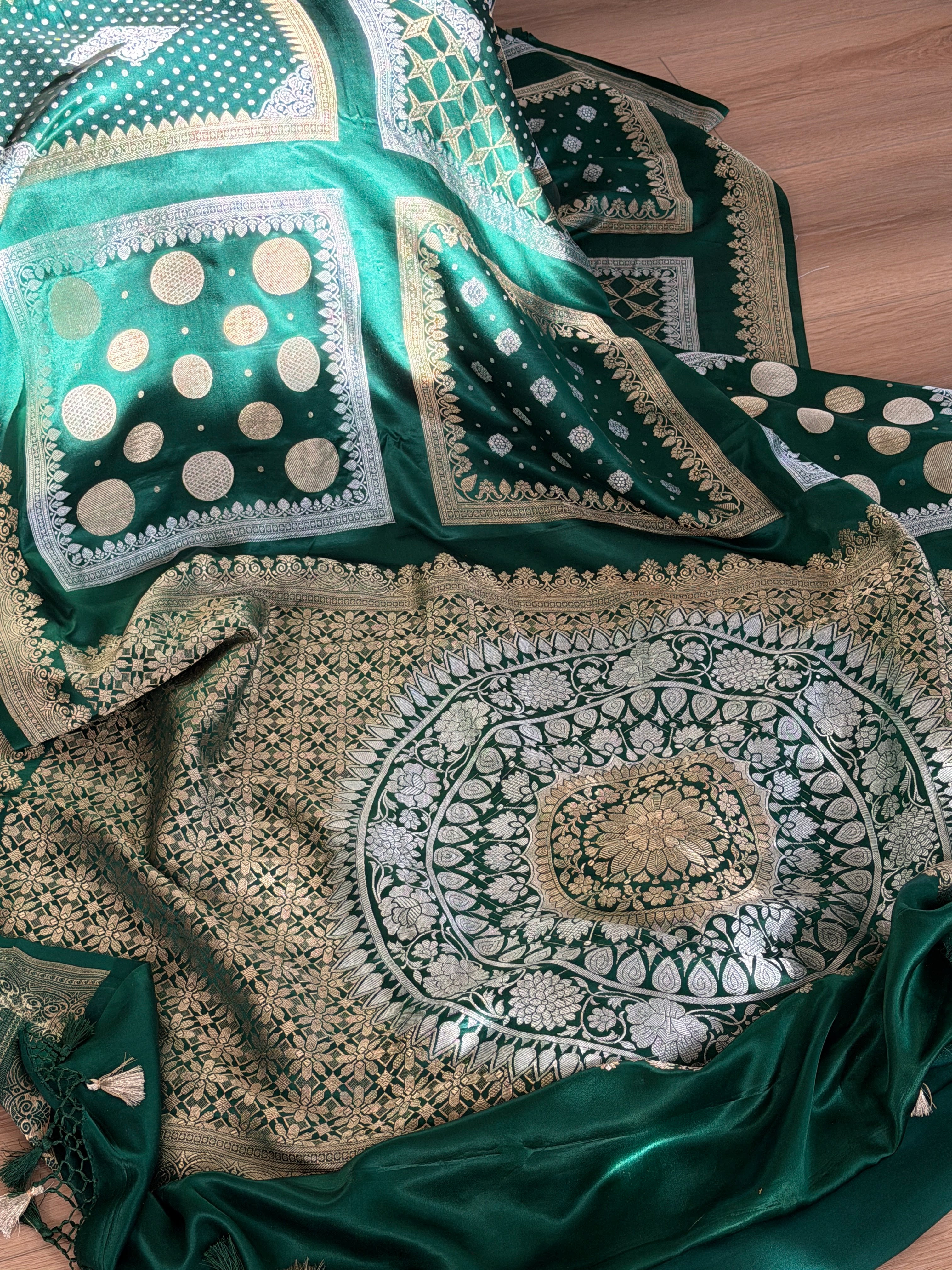 Banarasi Mashru Pure Silk Saree