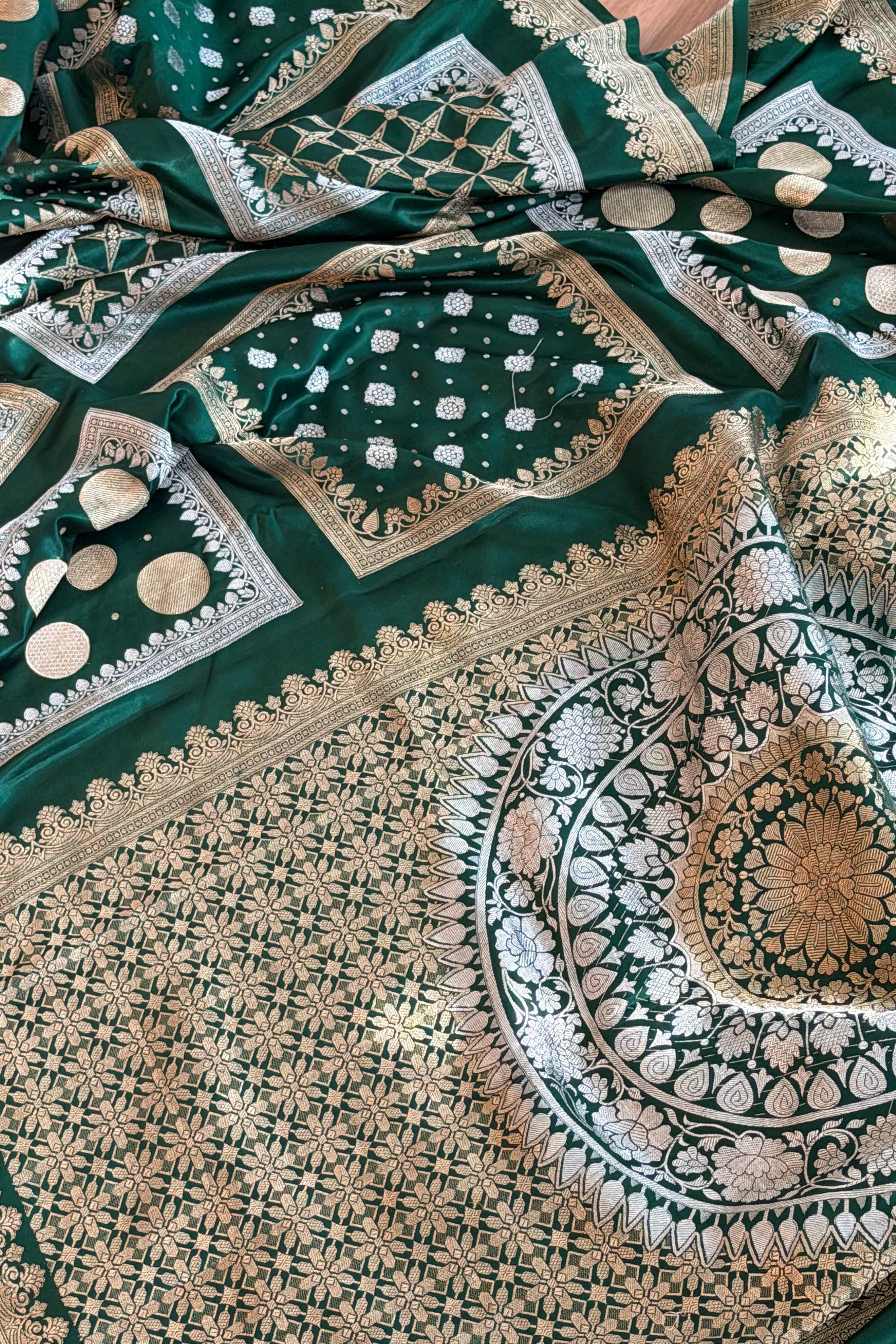 Banarasi Mashru Pure Silk Saree