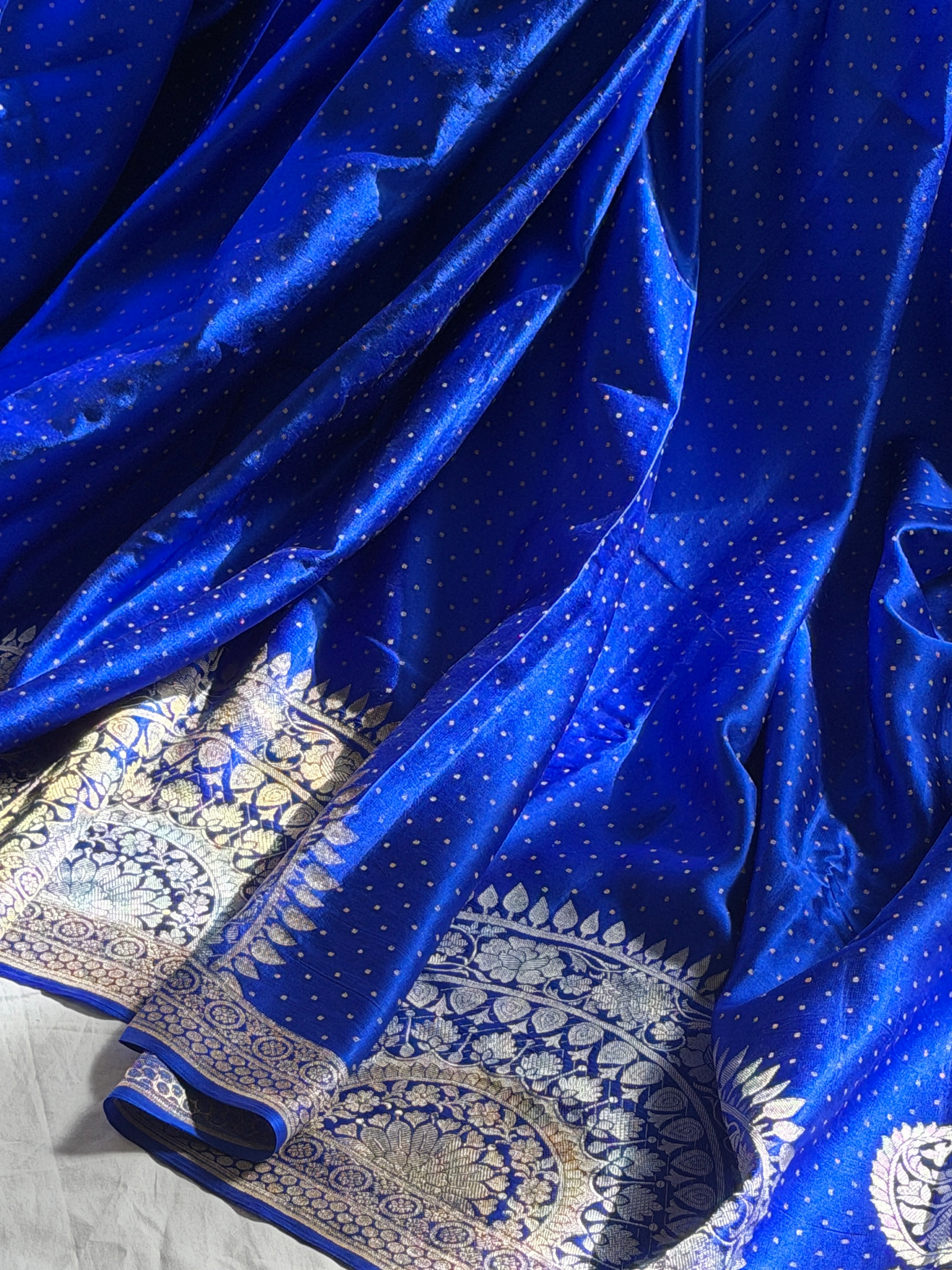 Banarasi Mashru Pure Silk Sona Roopa Saree