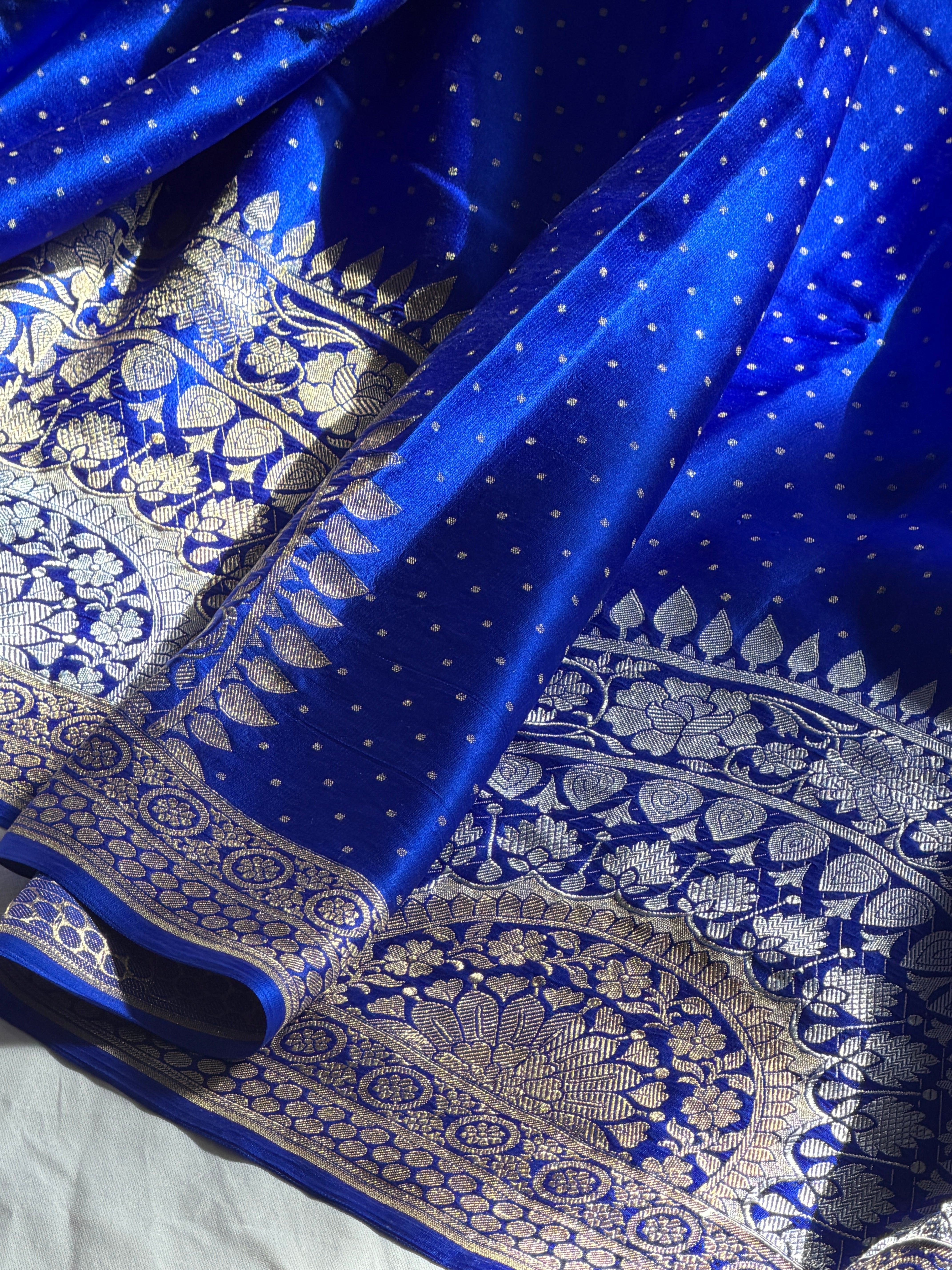 Banarasi Mashru Pure Silk Sona Roopa Saree