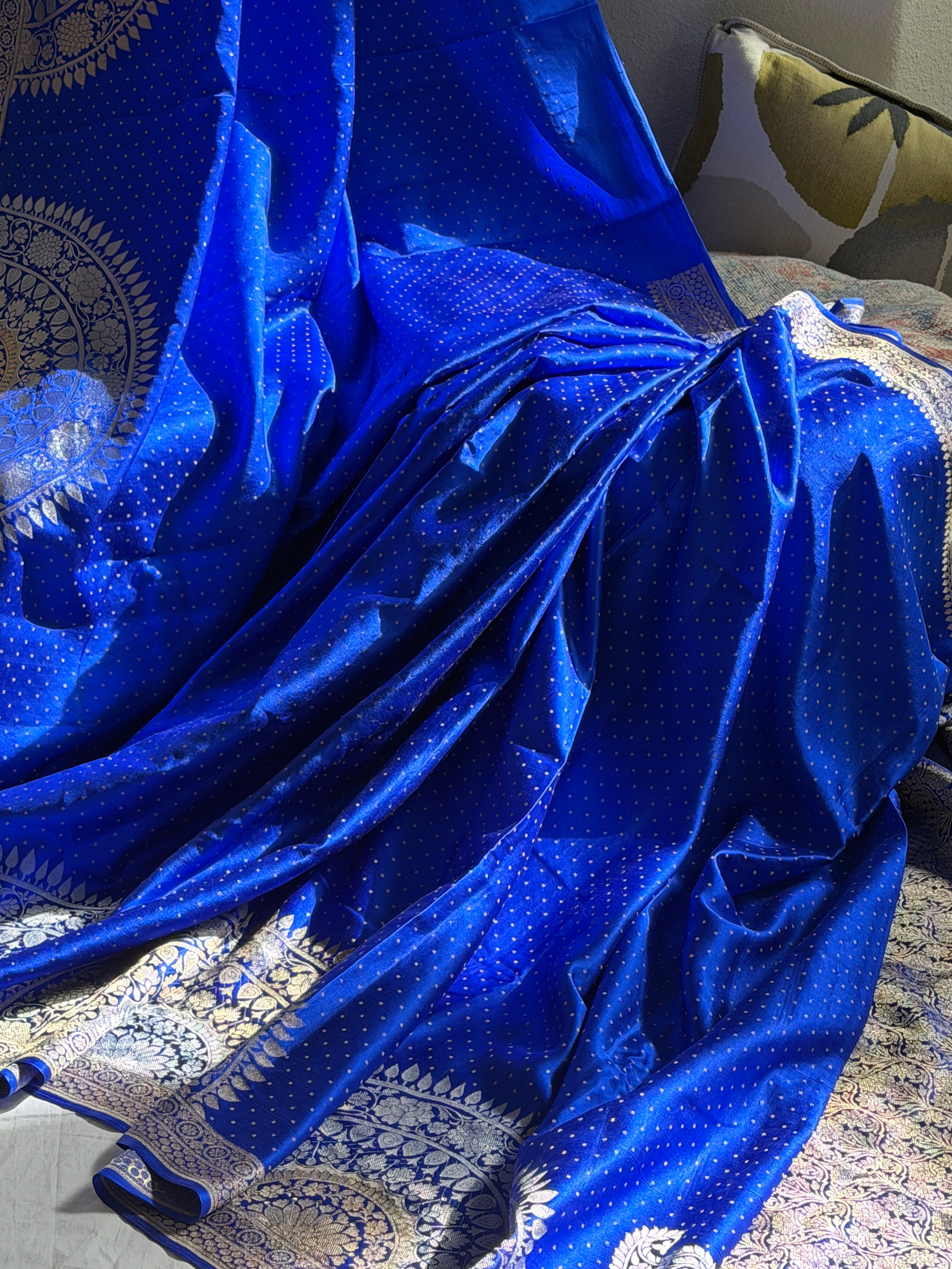 Banarasi Mashru Pure Silk Sona Roopa Saree