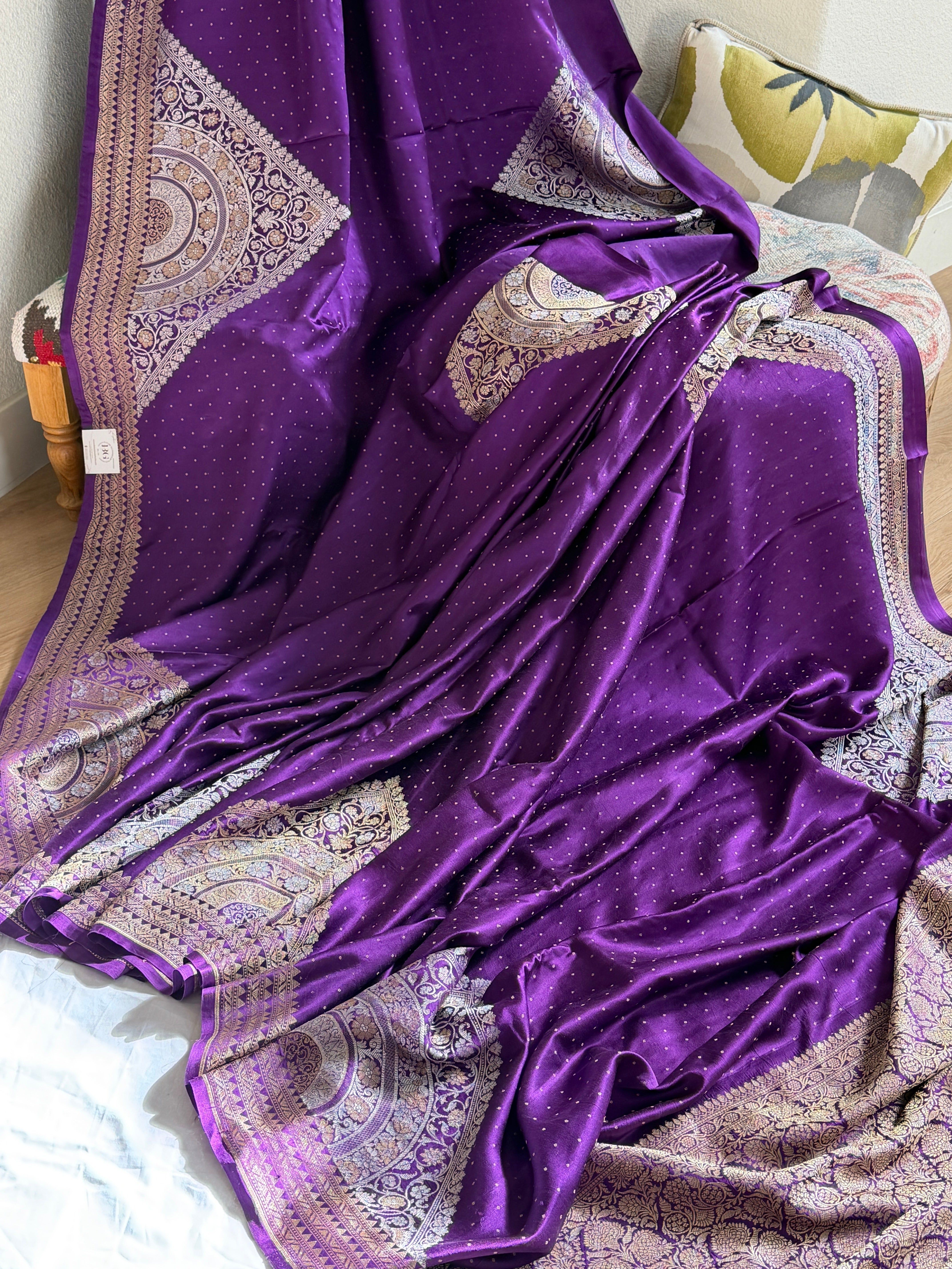Banarasi Mashru Pure Silk Sona Roopa Saree