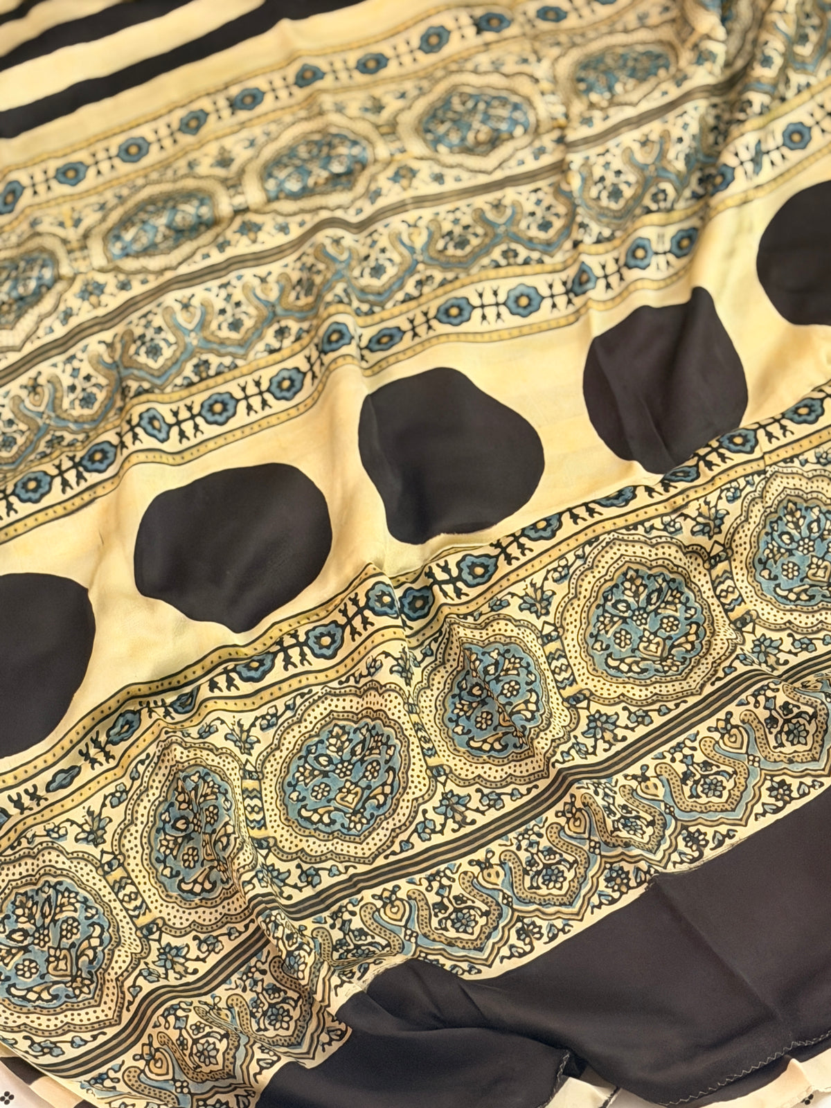 Ajrak Modal Silk Saree