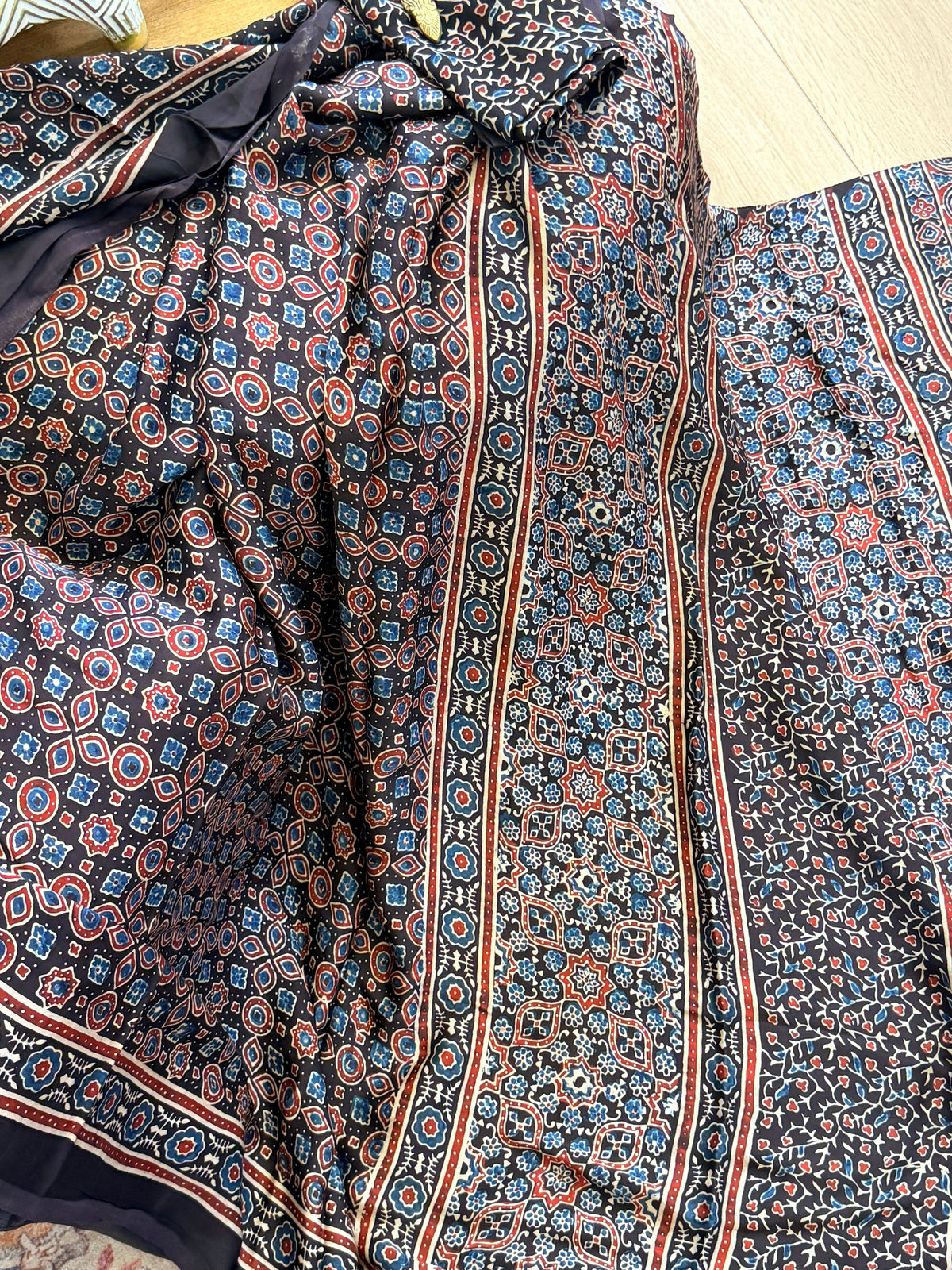 Modal Ajrak Saree