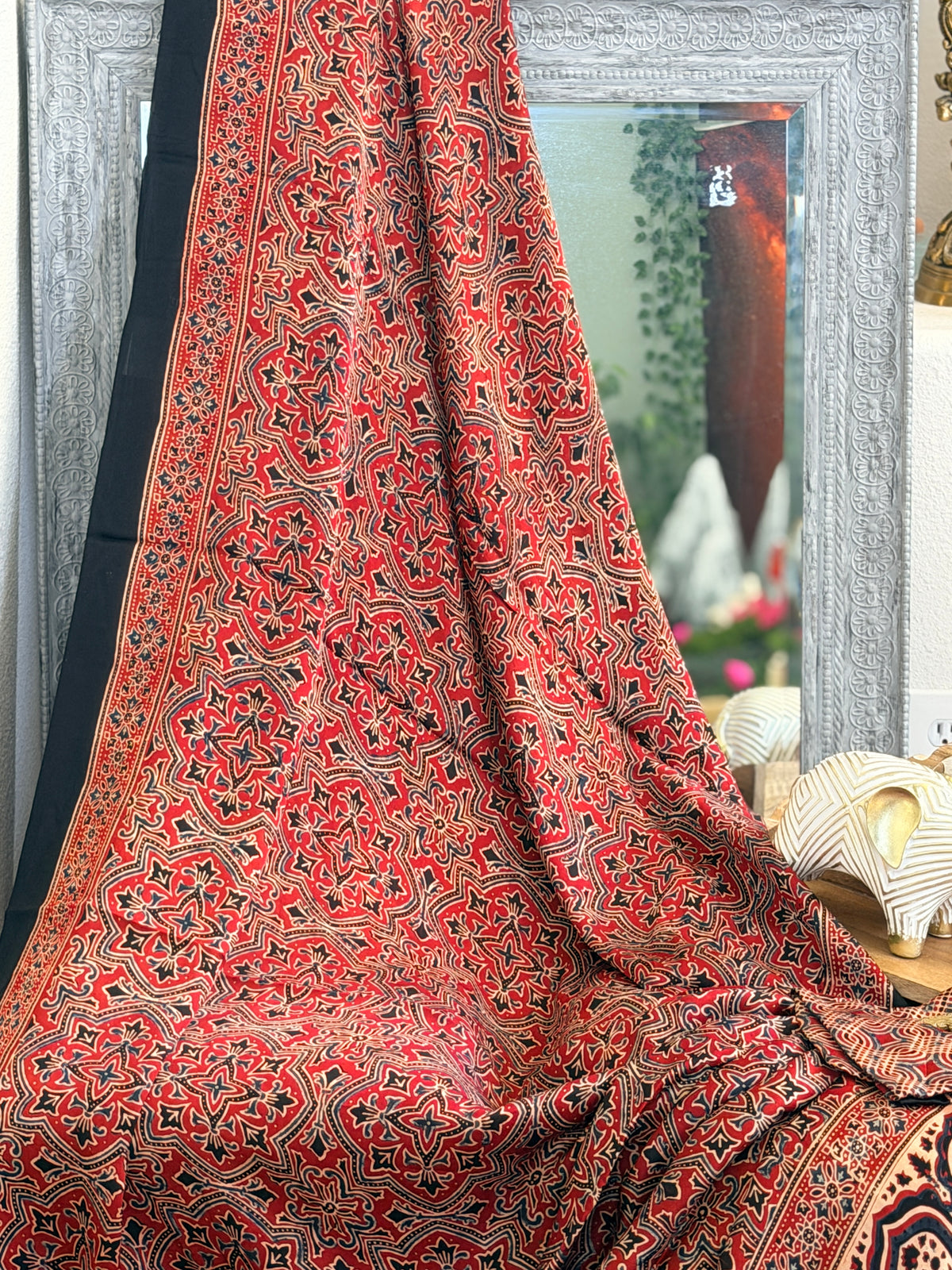 Modal Ajrak Saree