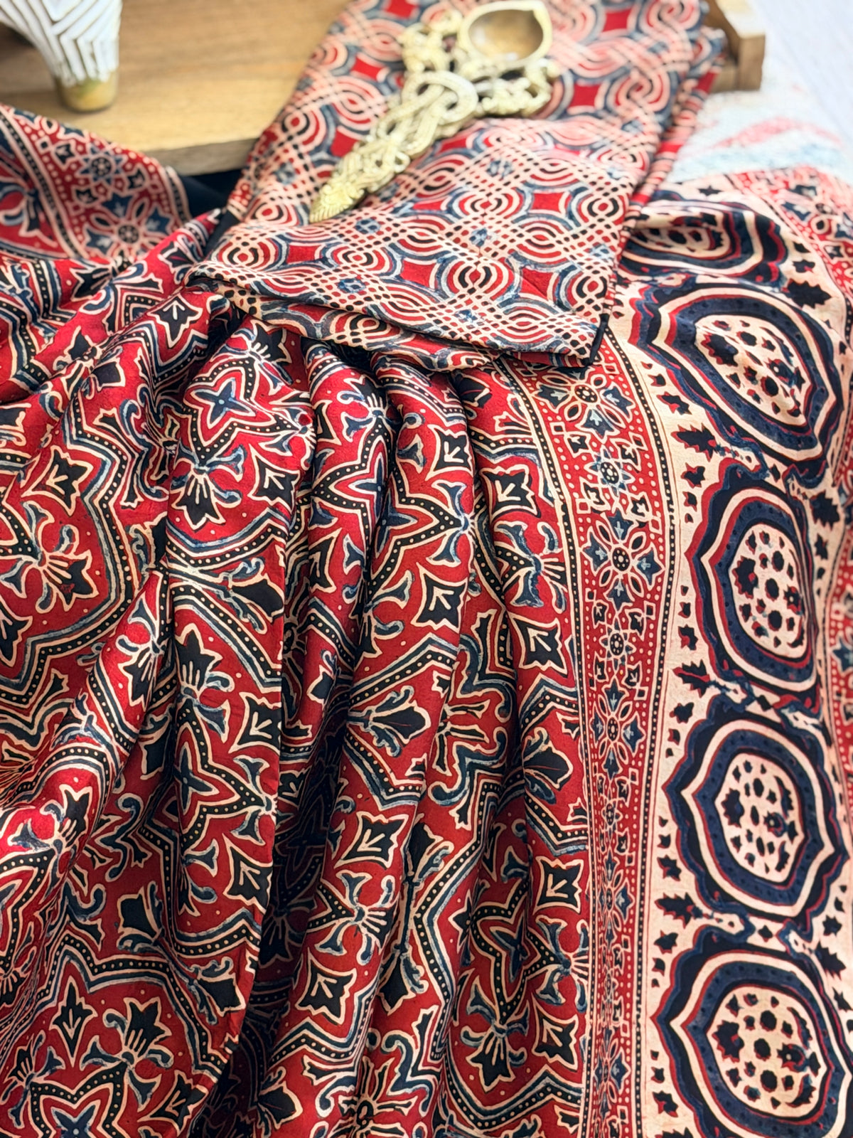 Modal Ajrak Saree