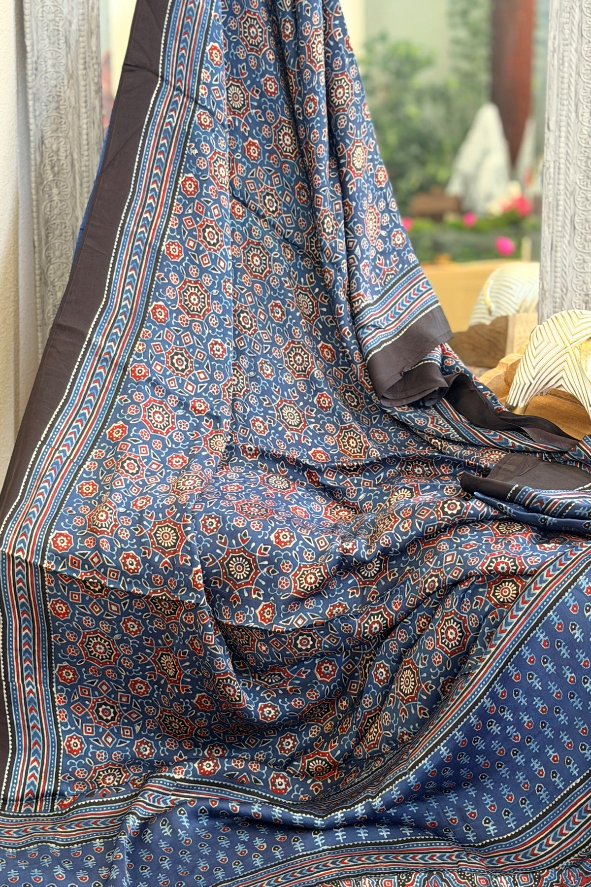 Modal Ajrak Saree