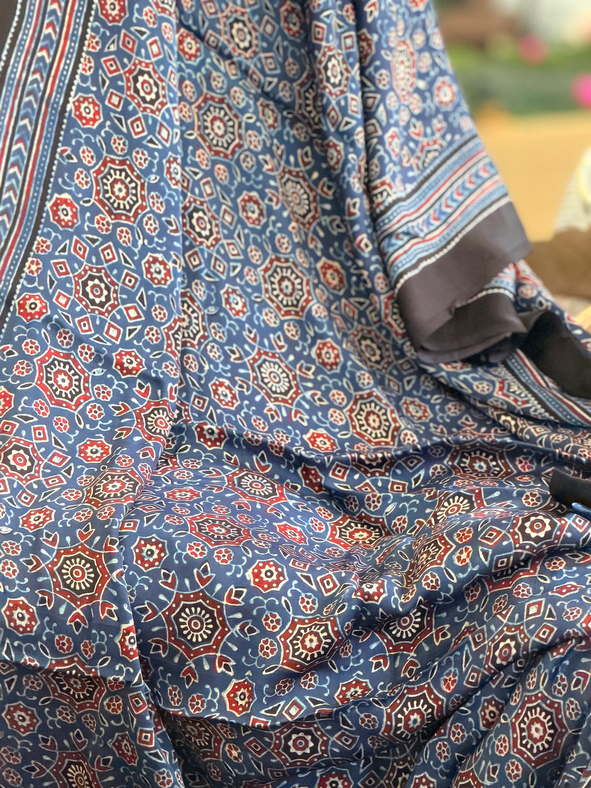 Modal Ajrak Saree