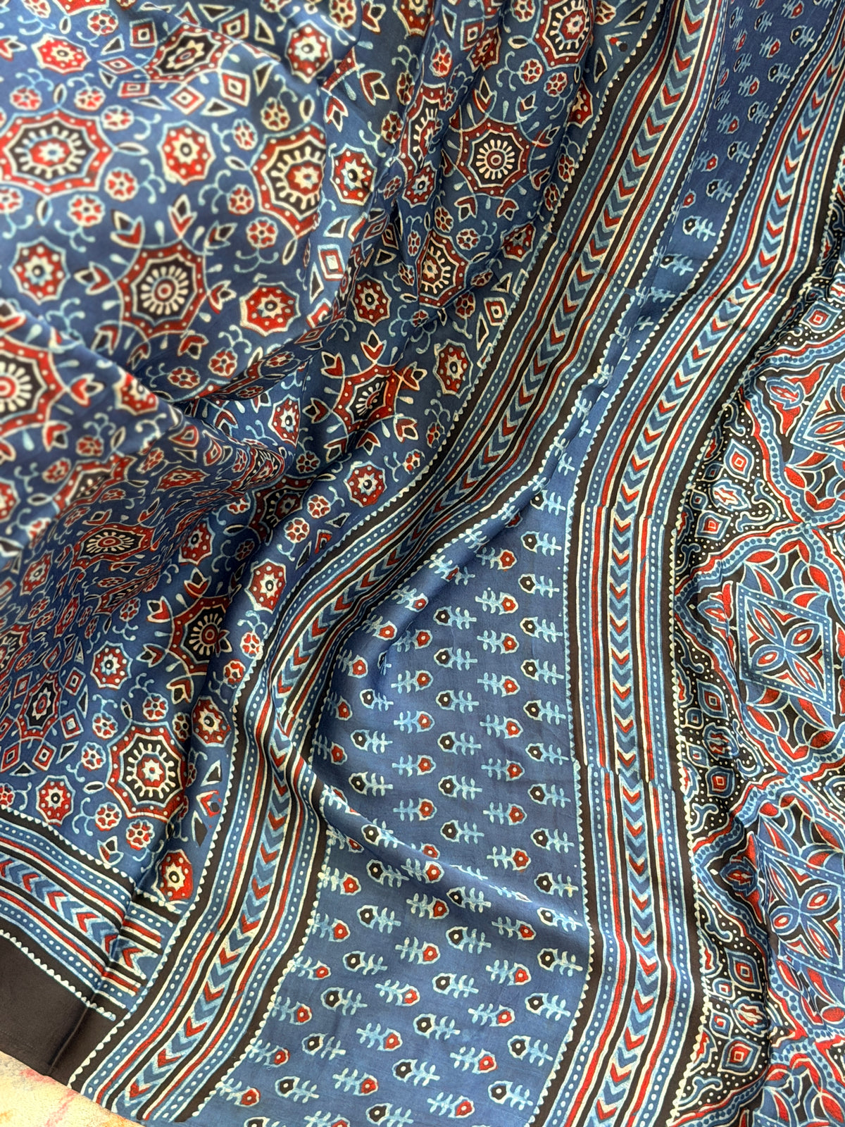 Modal Ajrak Saree