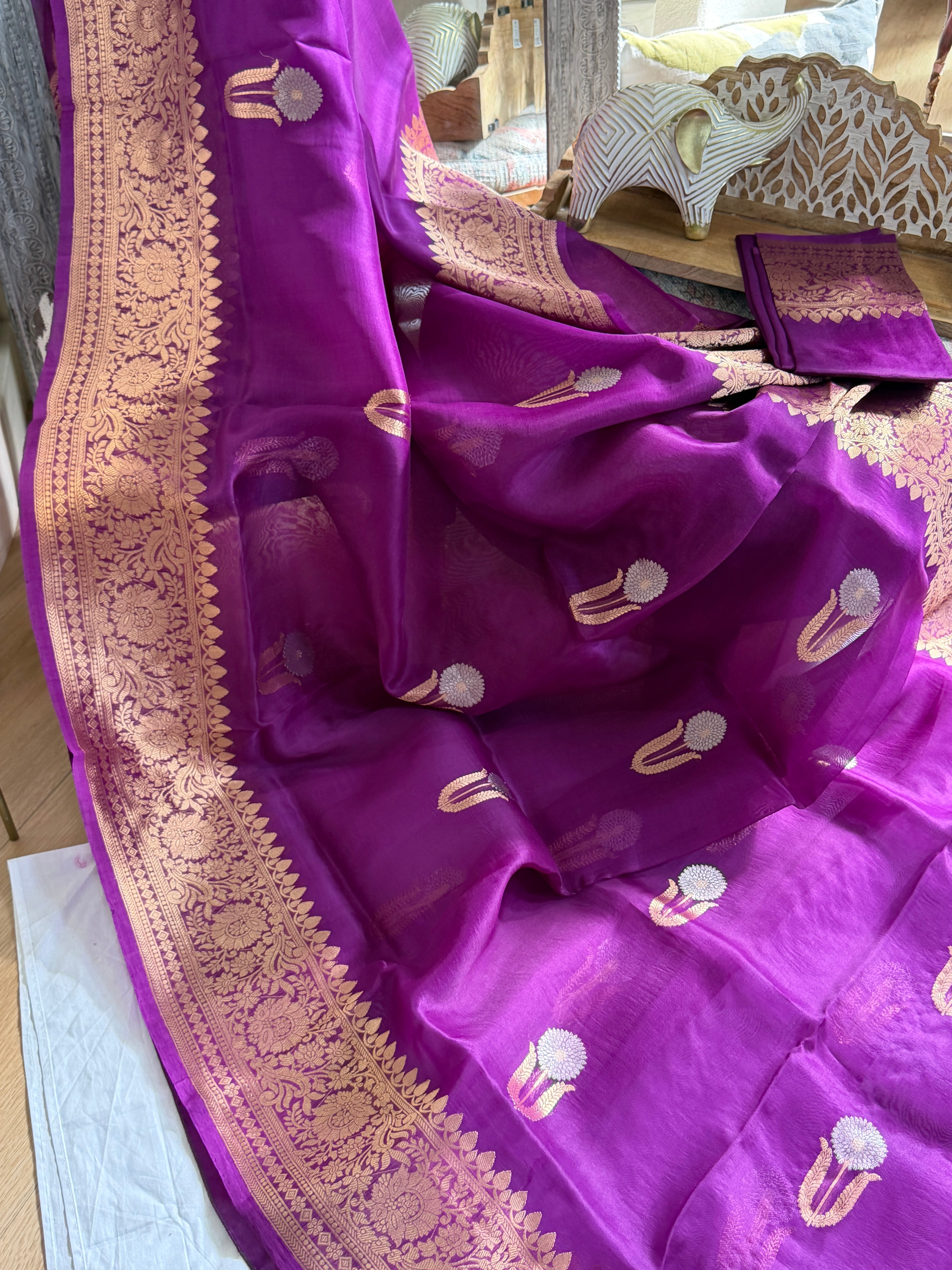 Banarasi Kora Organza Silk Saree