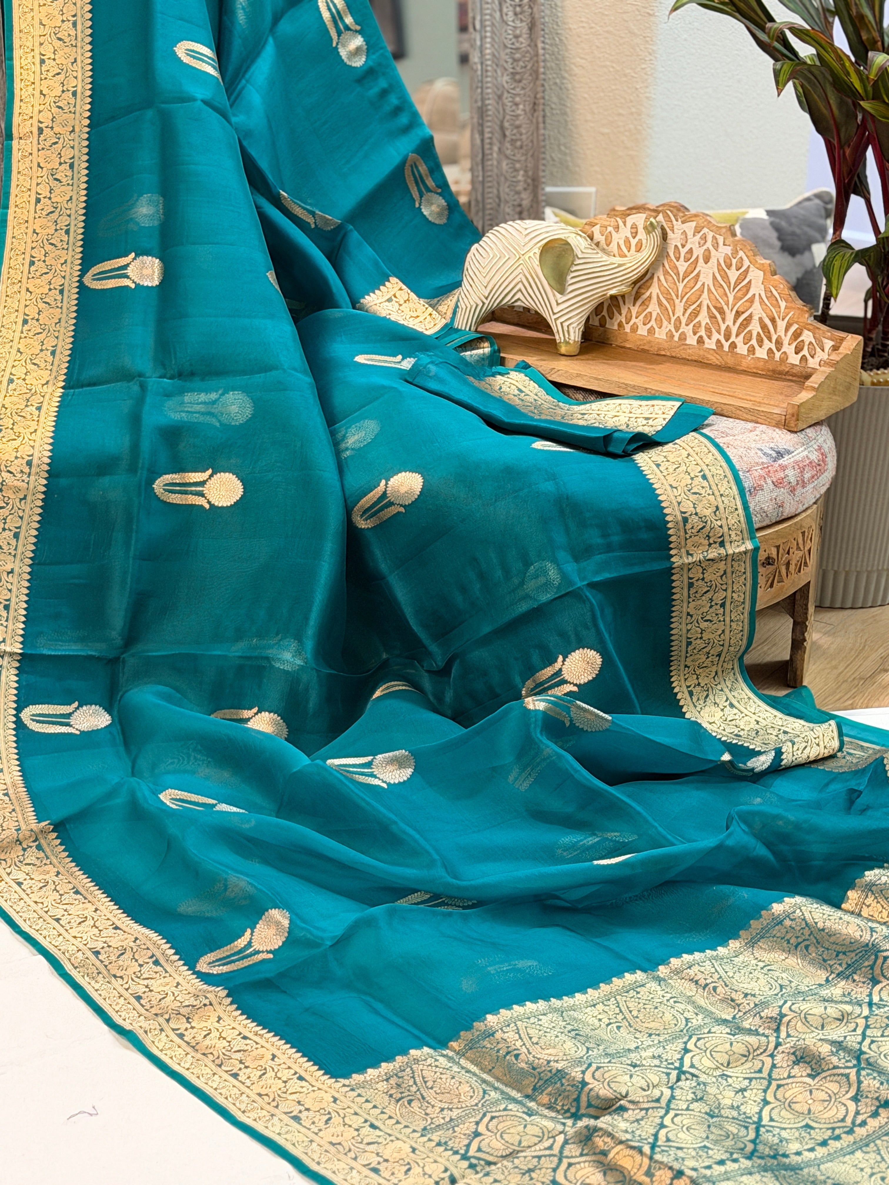 Banarasi Kora Organza Silk Saree