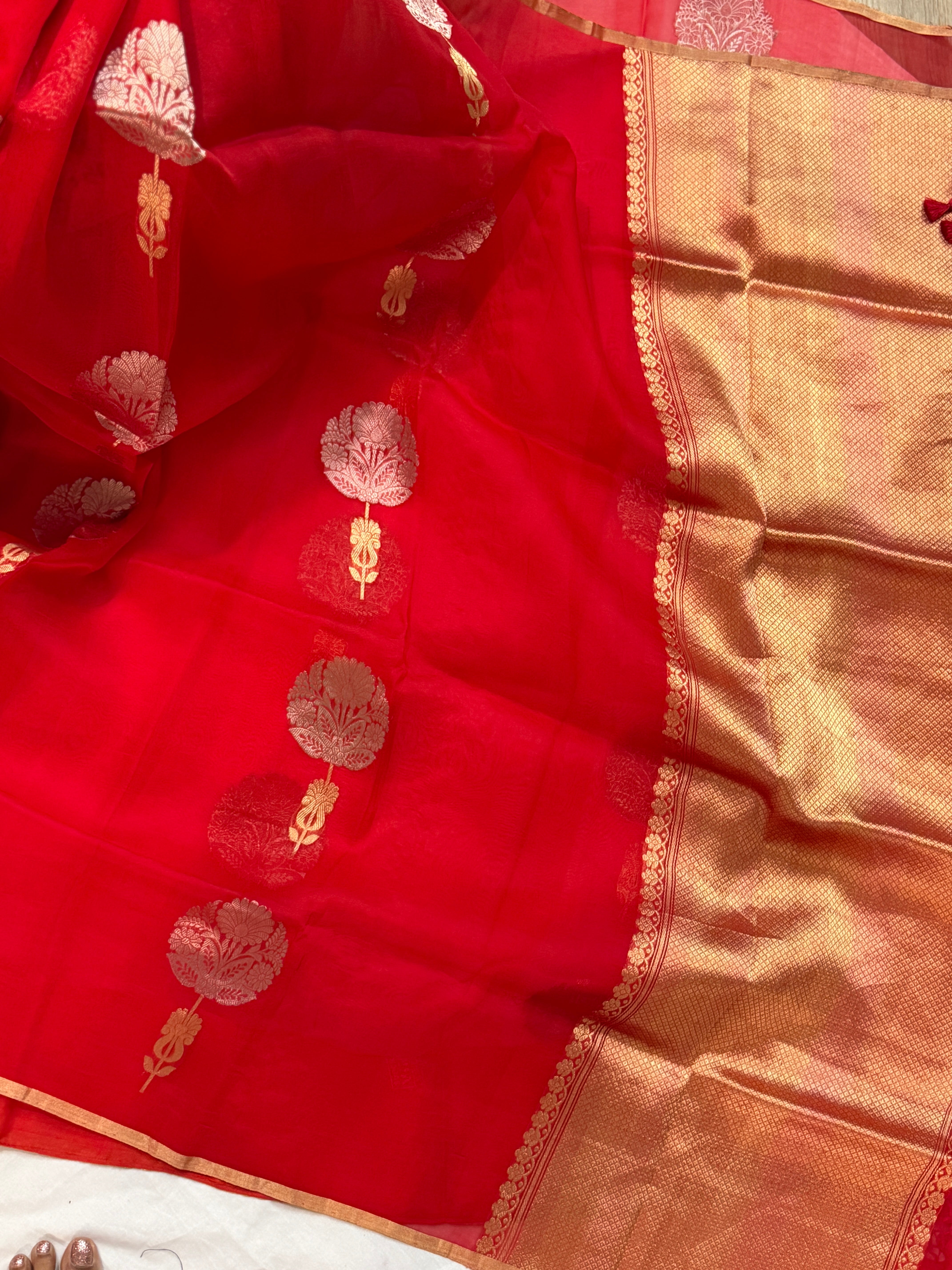 Banarasi Kora Organza Silk Saree