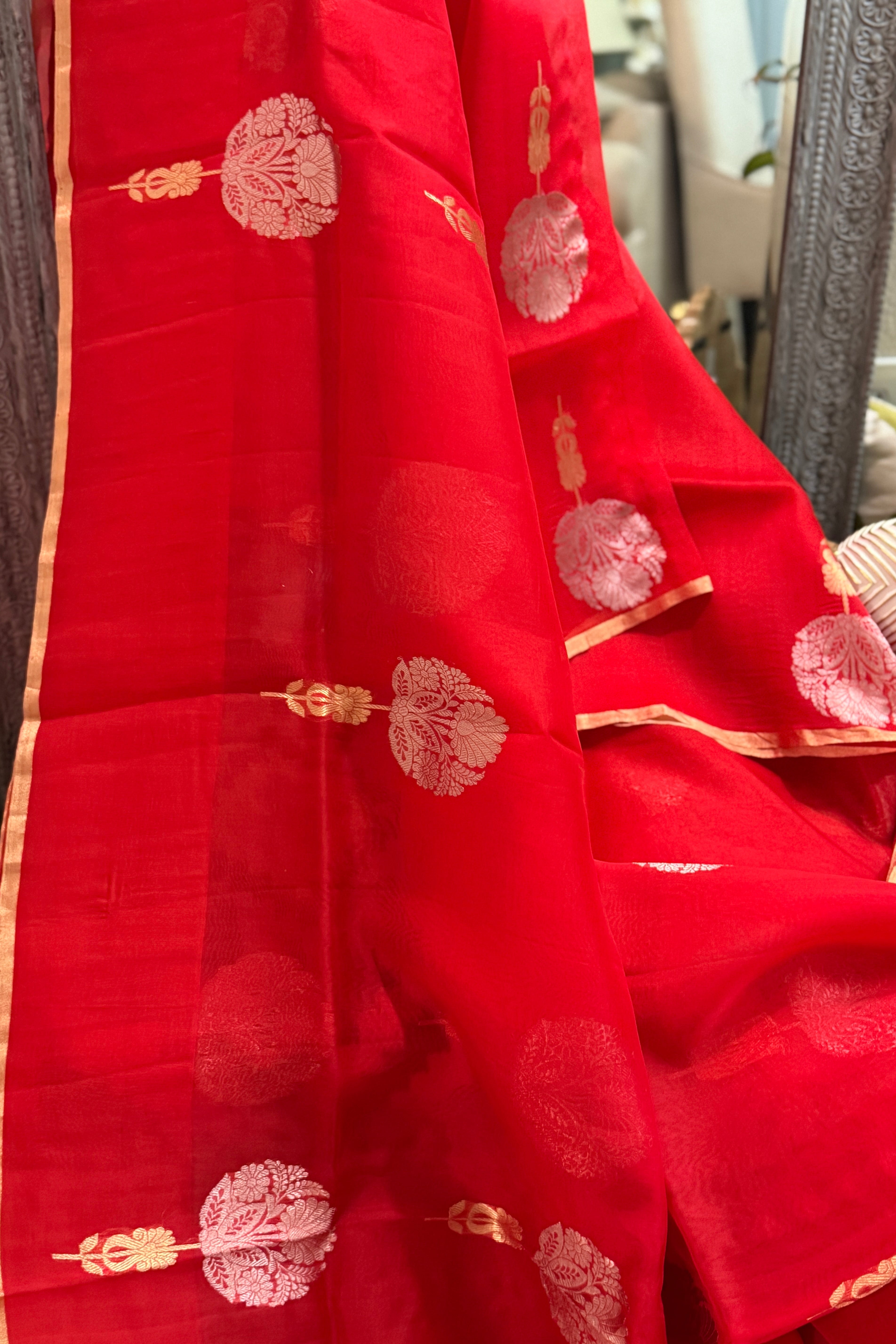 Banarasi Kora Organza Silk Saree