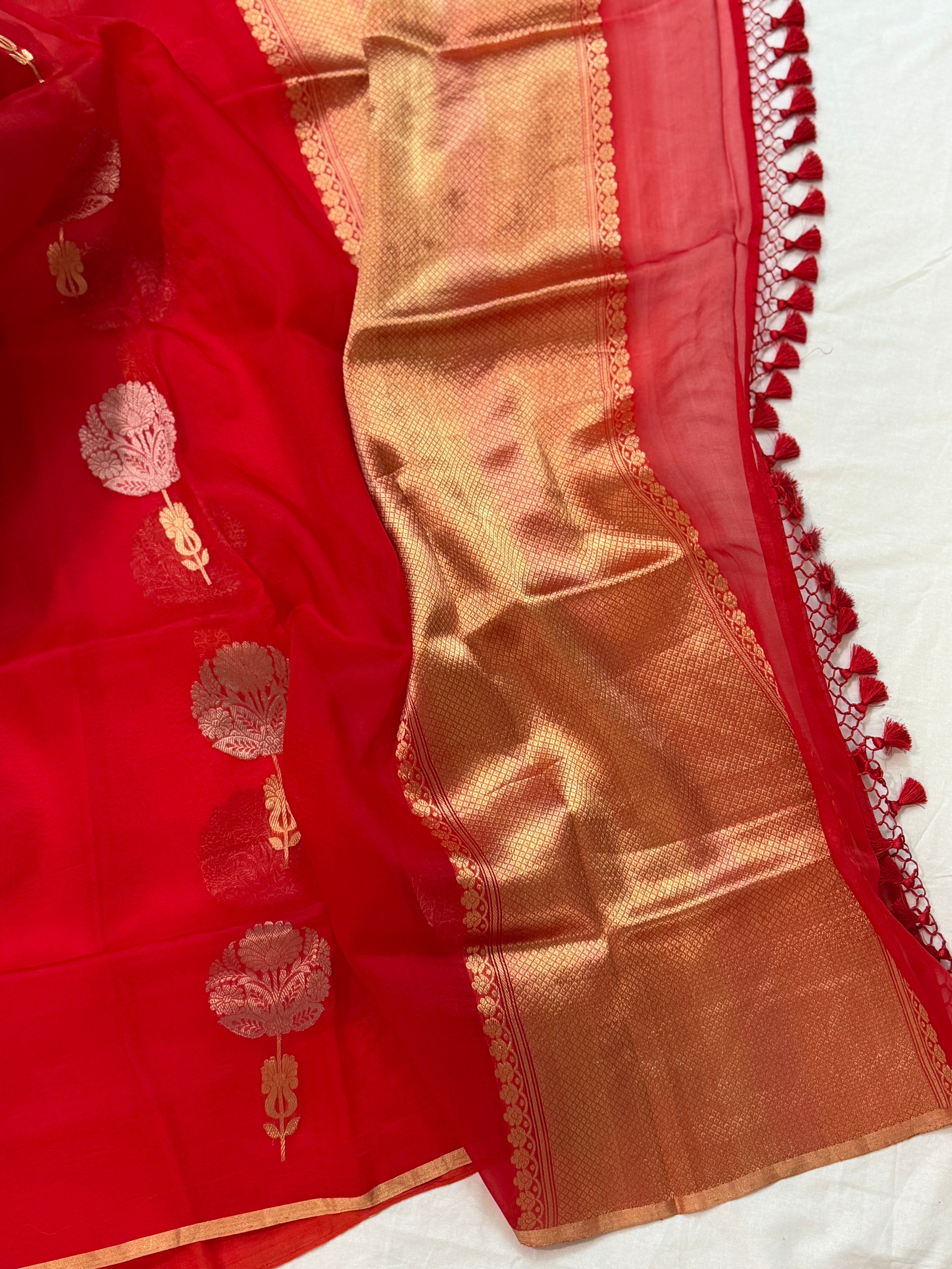 Banarasi Kora Organza Silk Saree