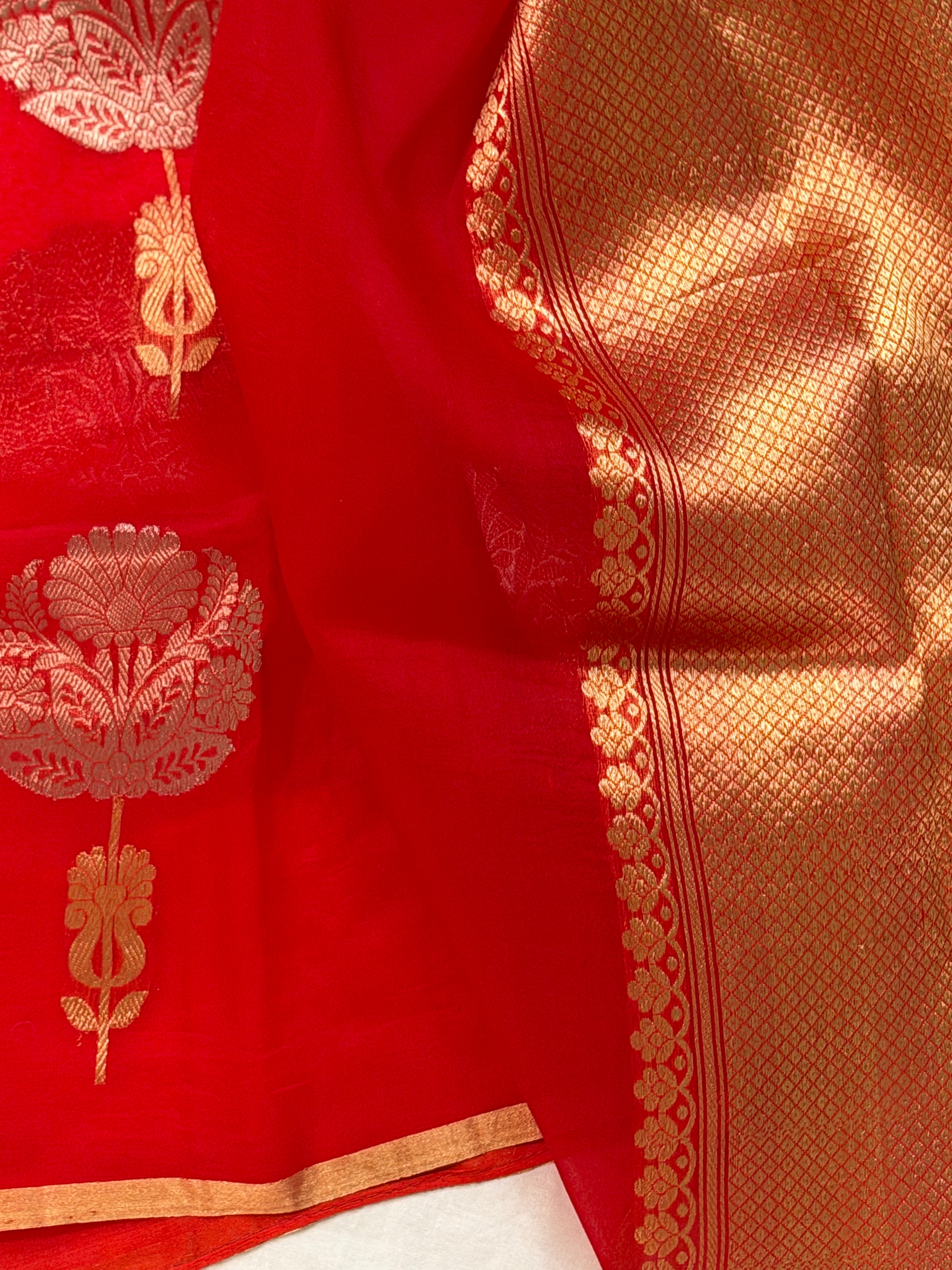 Banarasi Kora Organza Silk Saree