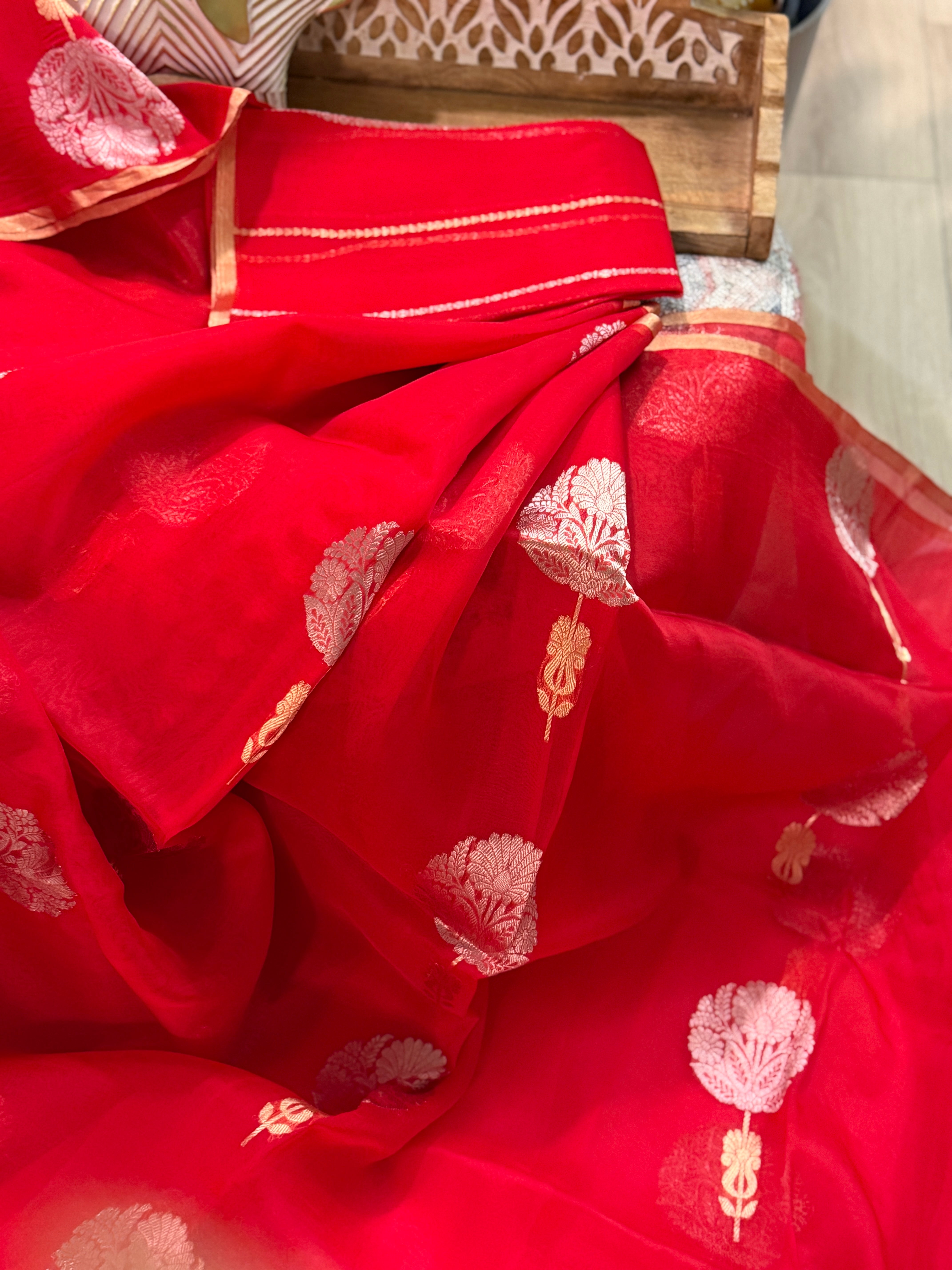 Banarasi Kora Organza Silk Saree