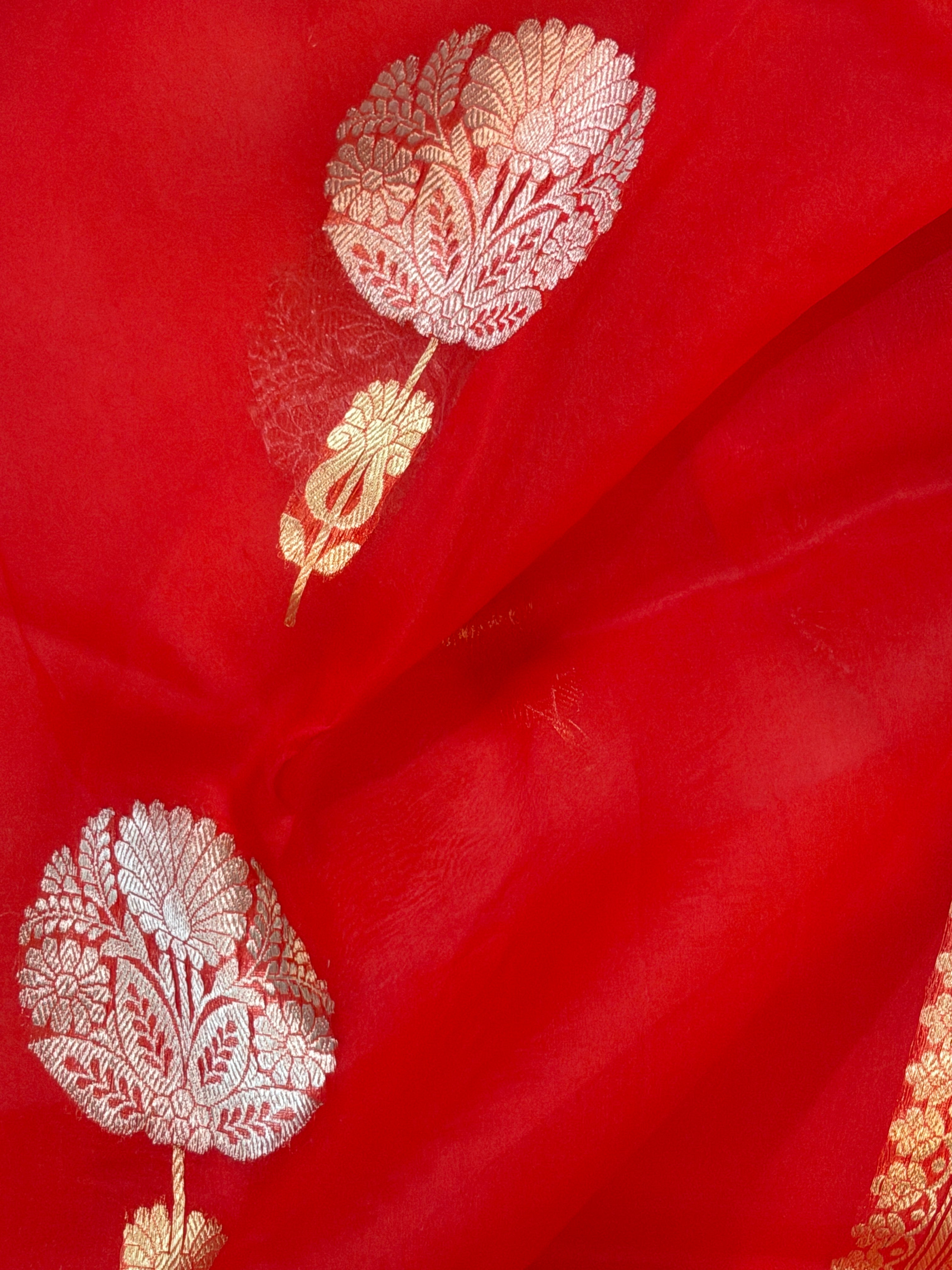 Banarasi Kora Organza Silk Saree