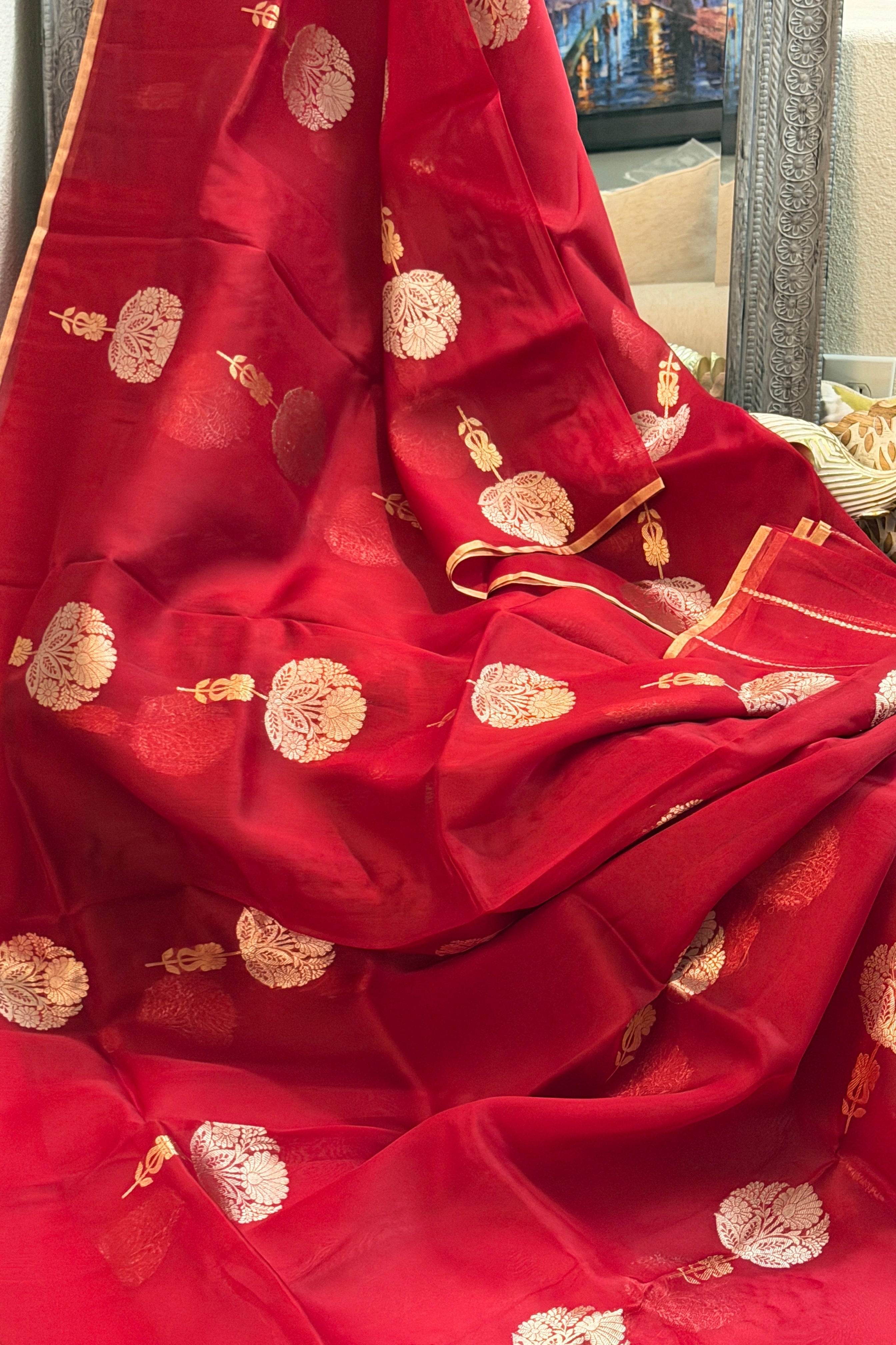 Banarasi Kora Organza Silk Saree
