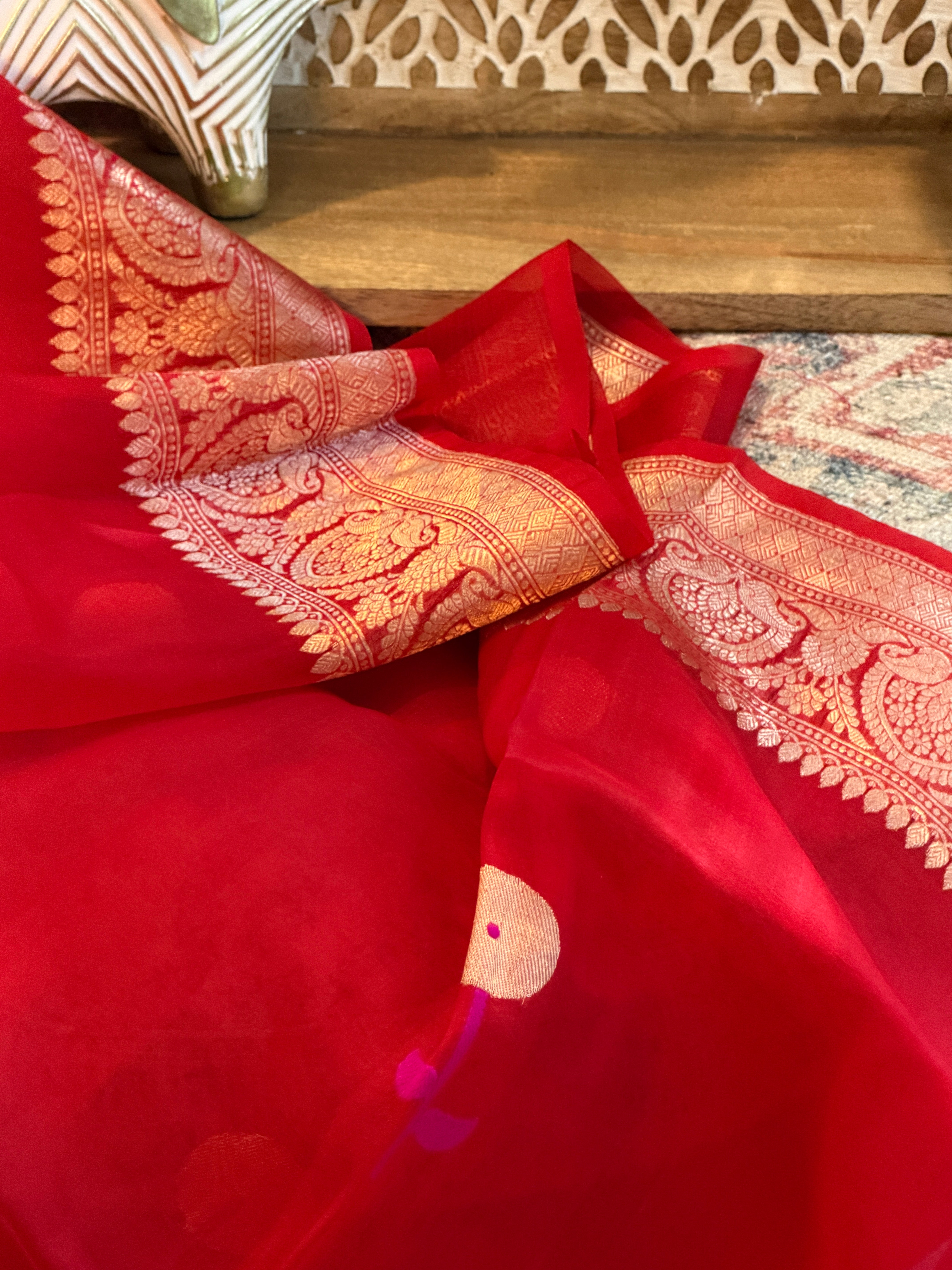 Banarasi Kora Organza Silk Saree