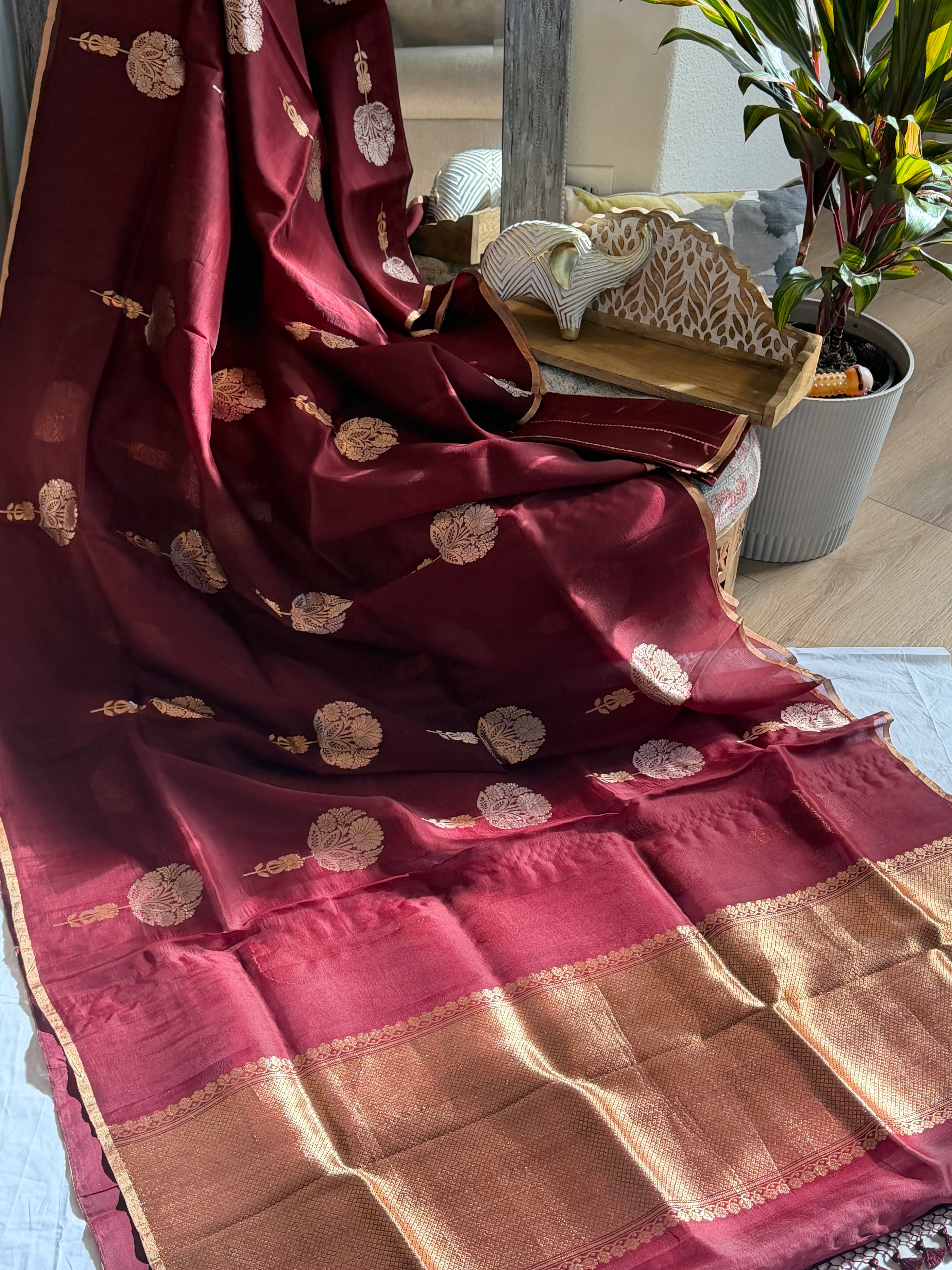 Banarasi Kora Organza Silk Saree